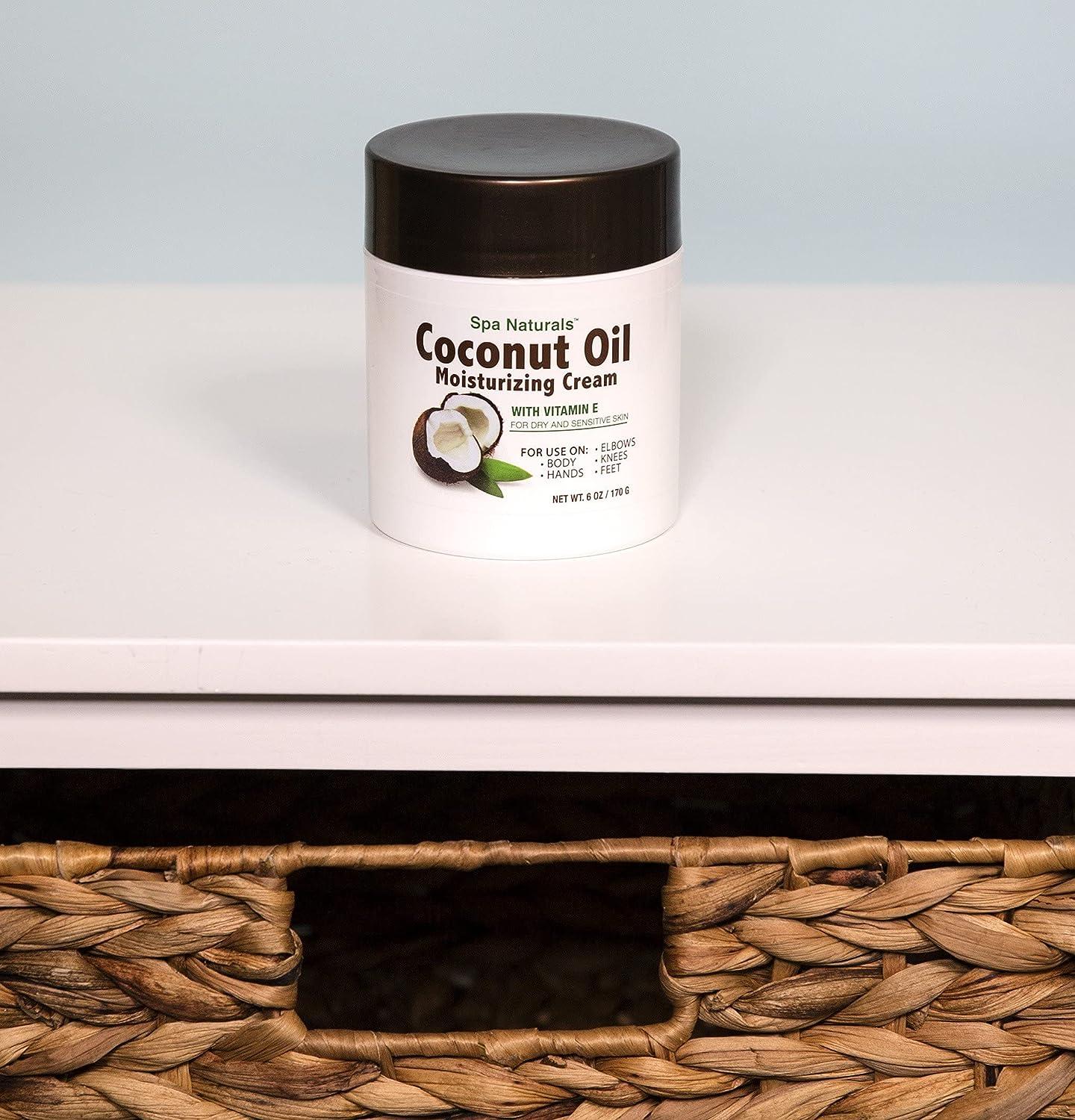 Spa Naturals Coconut Oil Moisturizing Cream Hydrating Skincare Essential