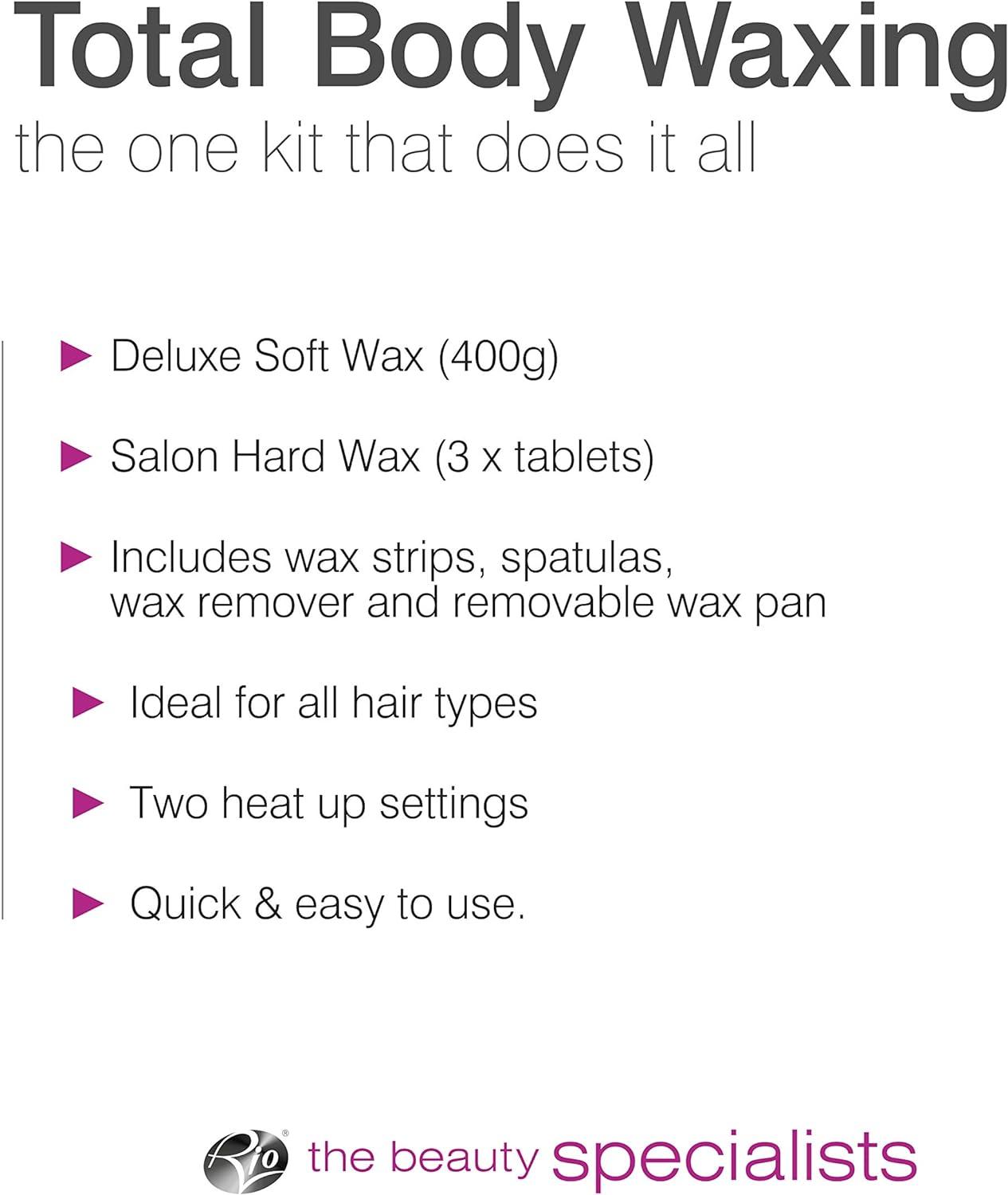 Rio Beauty Total Body Waxing Hair Removal Kit