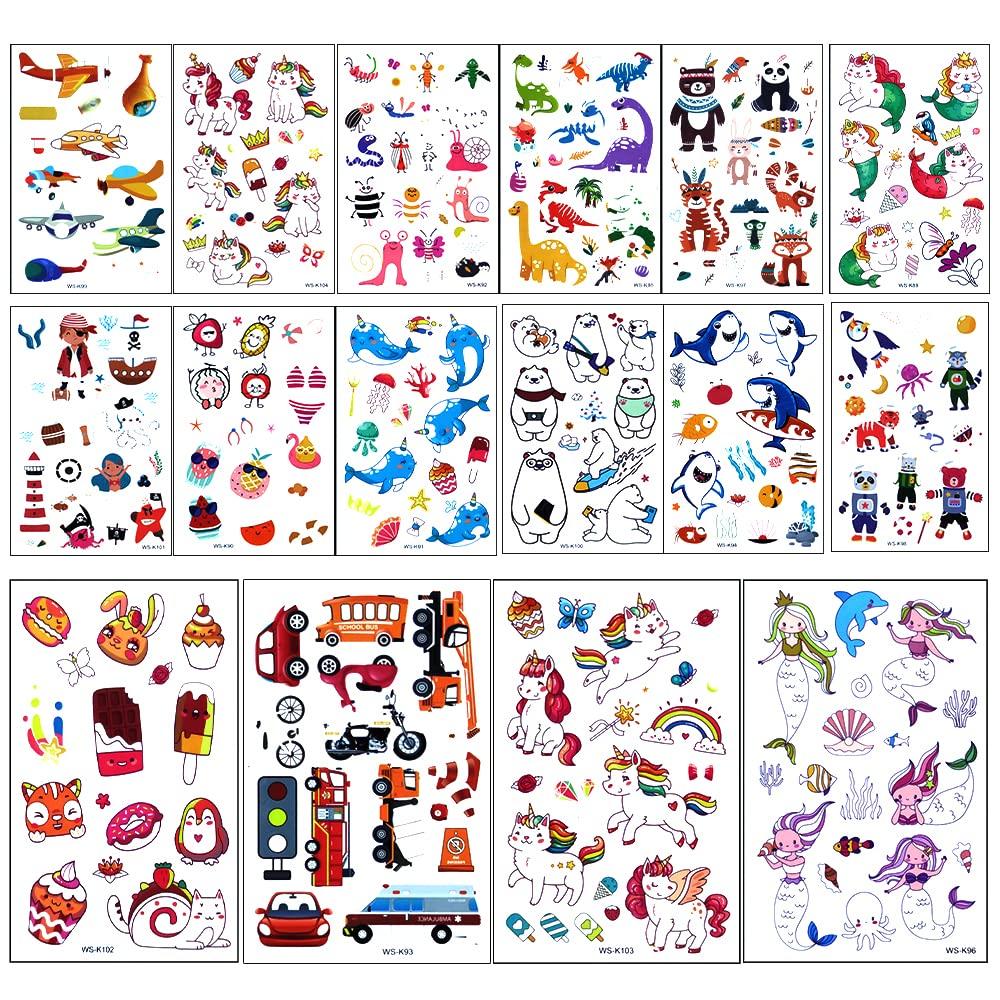 Glow In The Dark Temporary Tattoos for Kids - 310pcs Waterproof ...