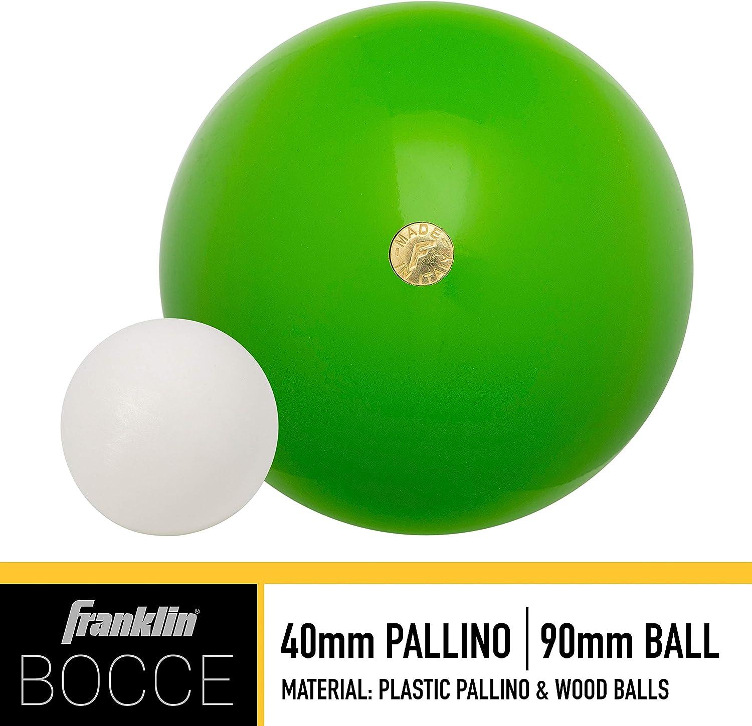 Franklin Sports Bocce Ball Set 8 Wooden Bocce Balls and 1 Pallino Beach