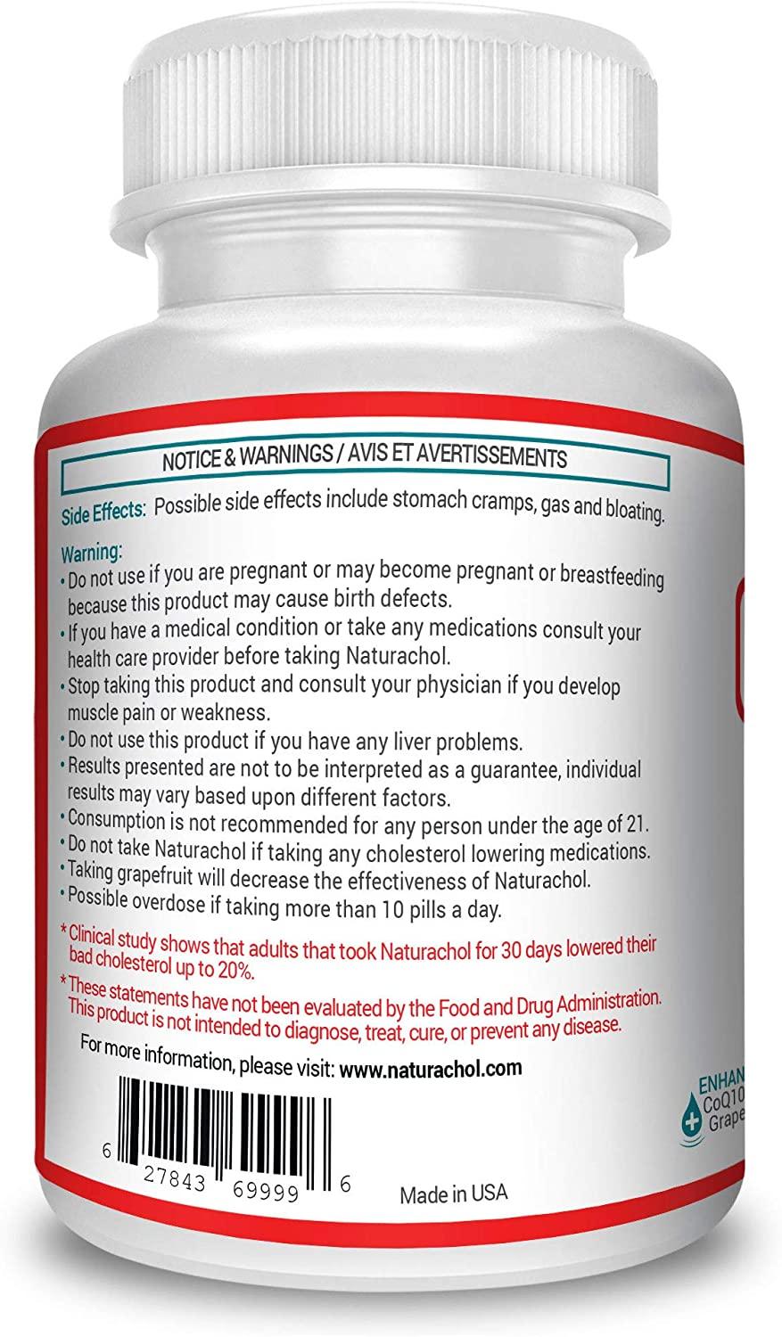 Naturachol Supplement Lowers Bad Cholesterol by 20 with Red Yeast