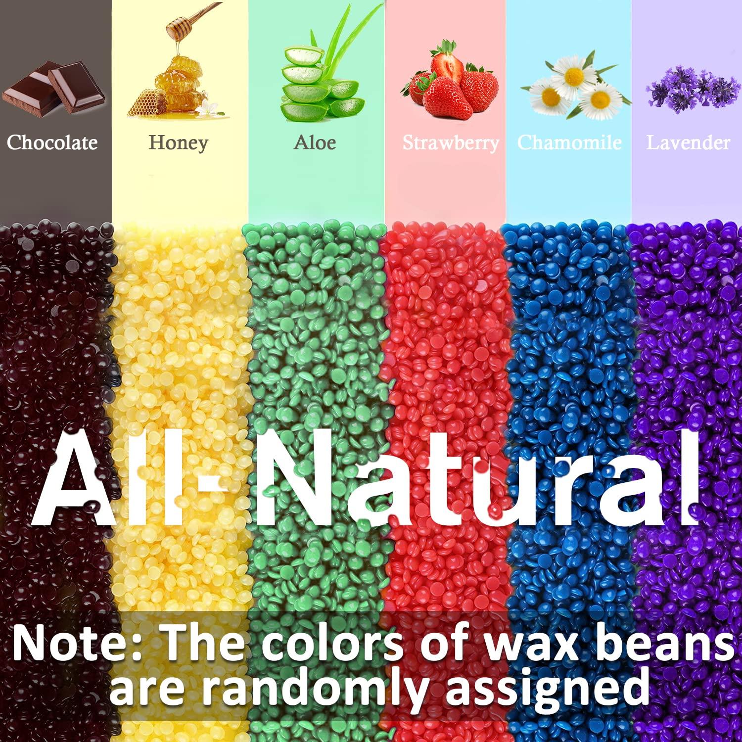 Waxing Kit for Women/Men,Wax Warmer for Hair Removal with 6 Hard Wax