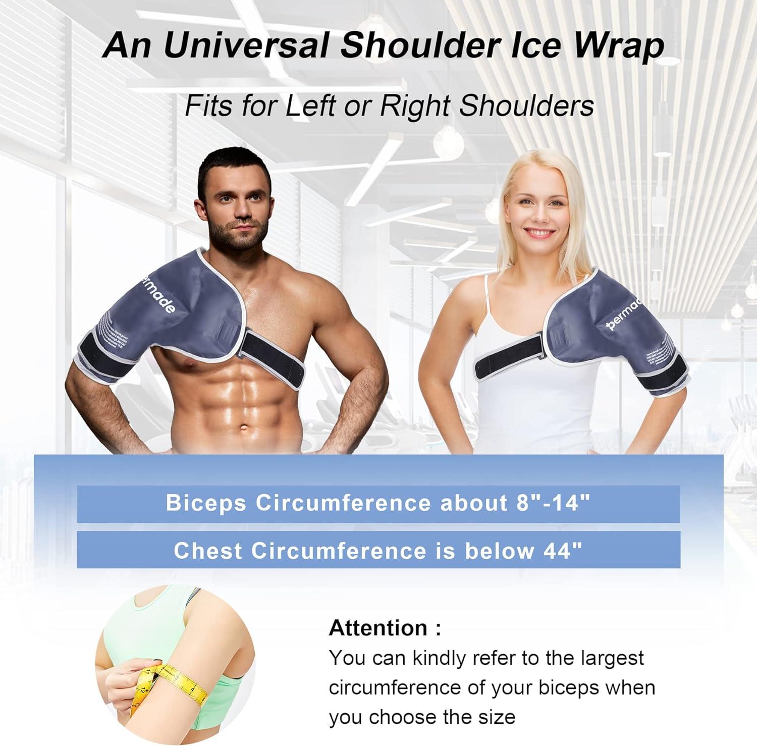 Shoulder Ice Pack for Pain Relief Reusable Compression Gel Cold