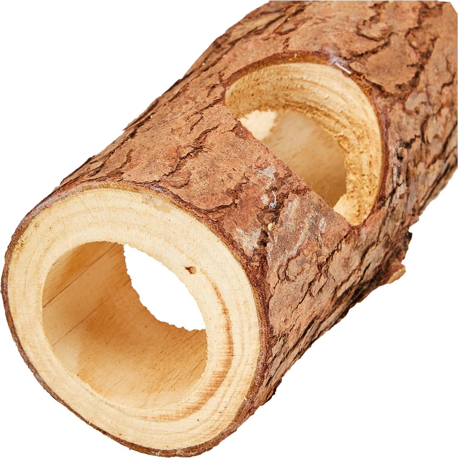 Tunnel Per Roditori In Legno Di Corteccia - Naturale, Senza Resina, ø7x30cm - Foto 7