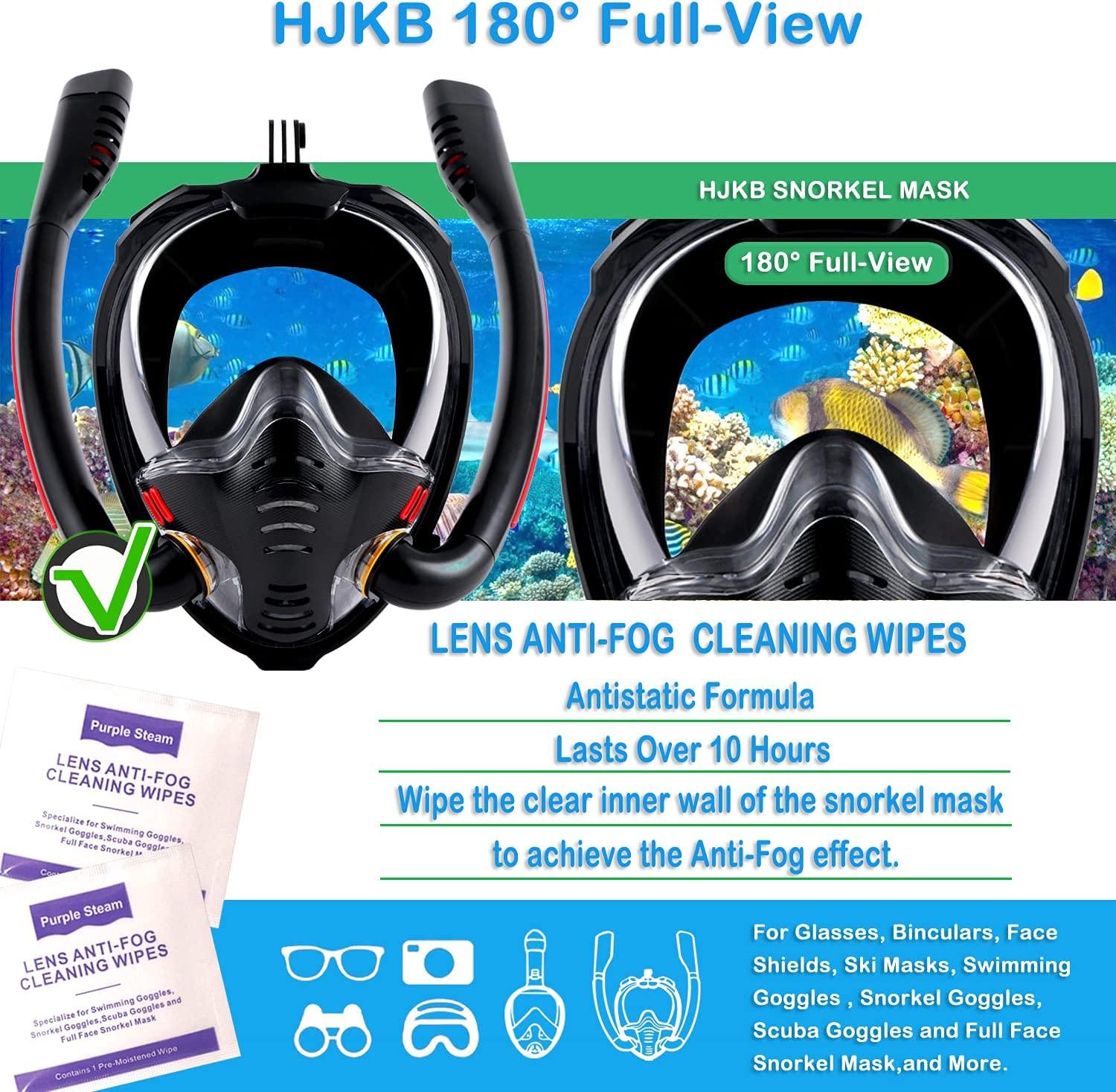 HH HHAO SPORT Snorkelset voor kinderen met vinnen, 180° Panorama Weitblick duikbril voor kinderen, verstelbare zwemvinnen, hoogwaardige duikmasker en Dry Top snorkel, met draagtas
