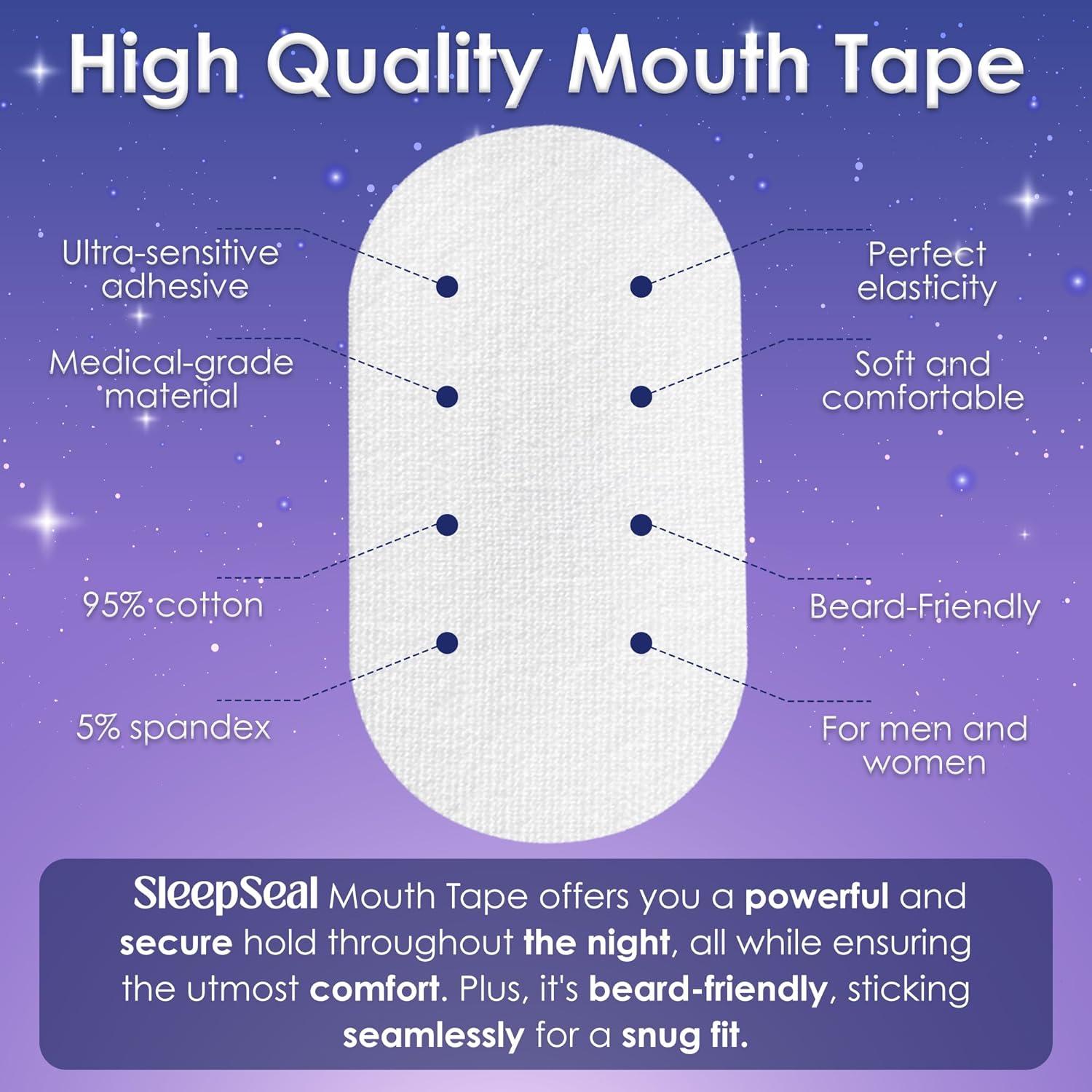 120pcs Sleep Mouth Tape For Snoring, Apnea & Nasal Breathing | Lip Contact Design | Buy Now With - View #4