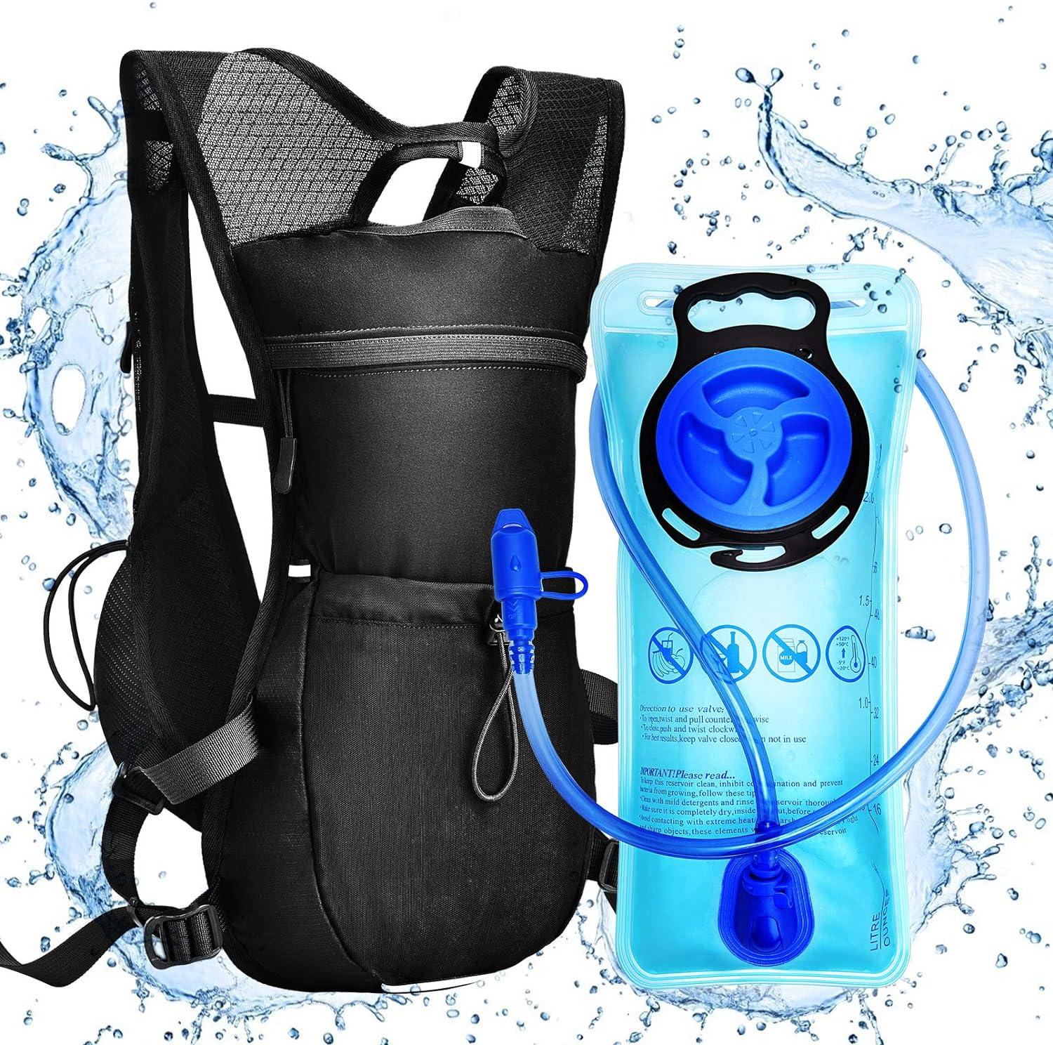 Lightweight Hydration Pack with 2L Water Bladder for Running