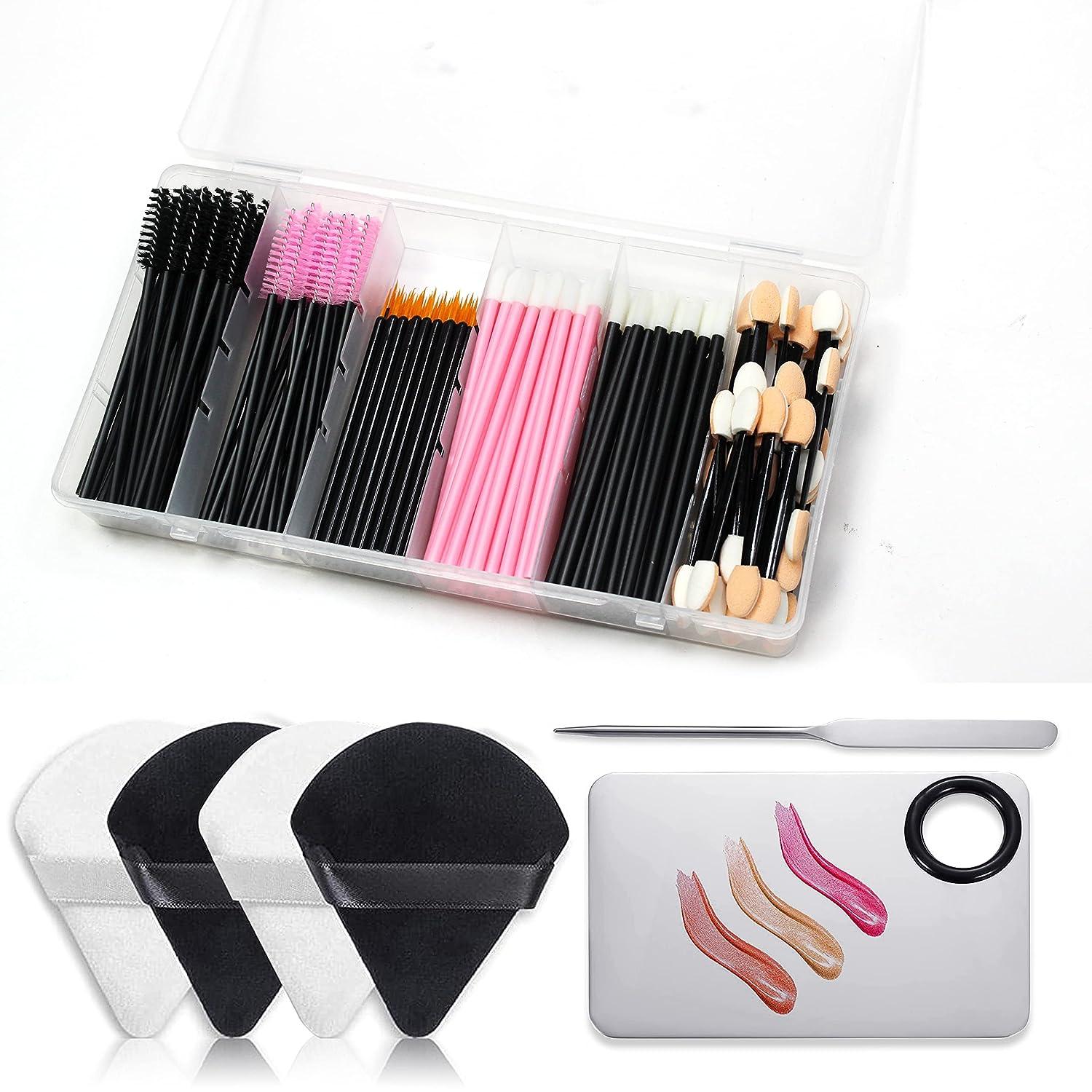 Disposable Makeup Applicators Kit Include Triangle Makeup Puff Makeup