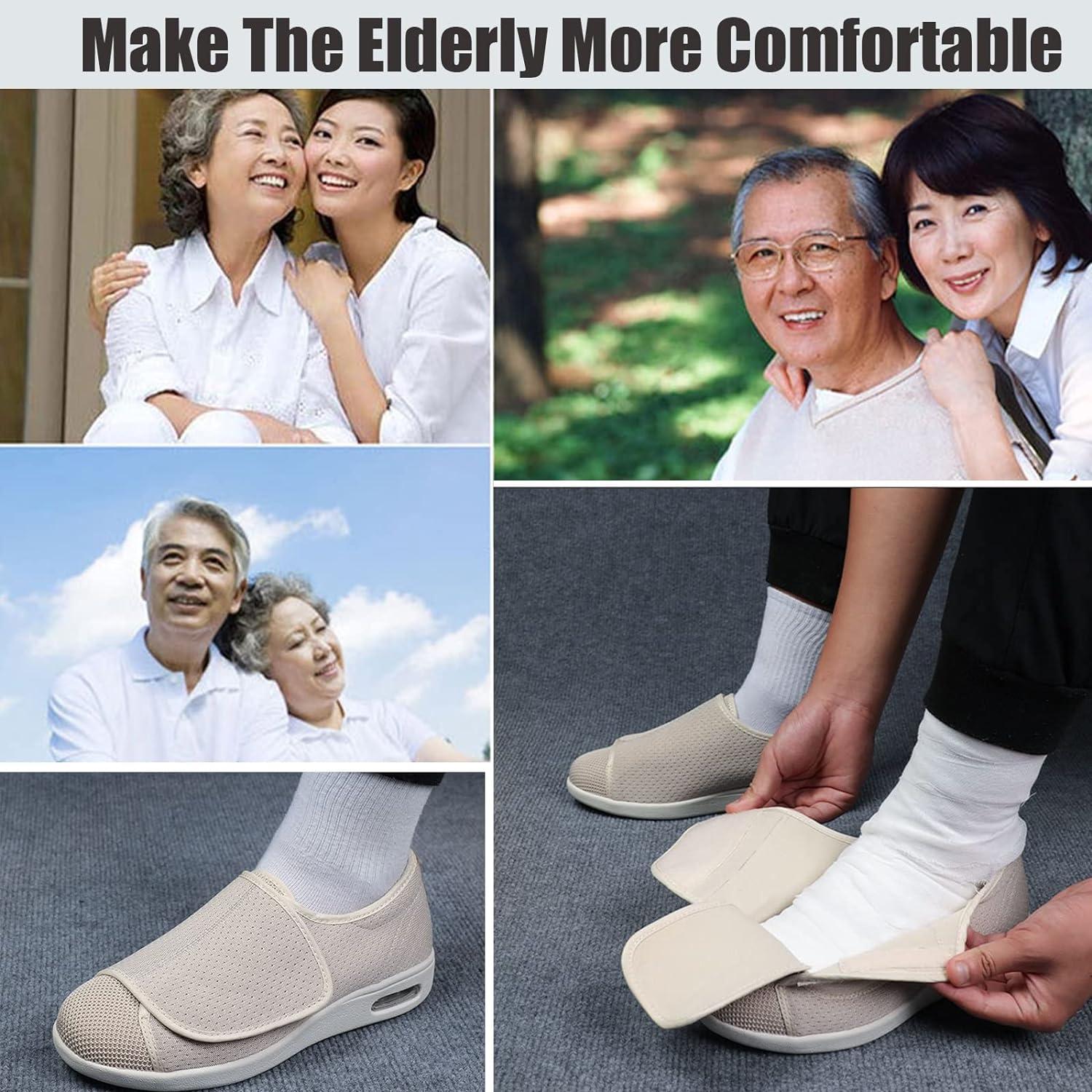 velcro shoes for swollen feet men's