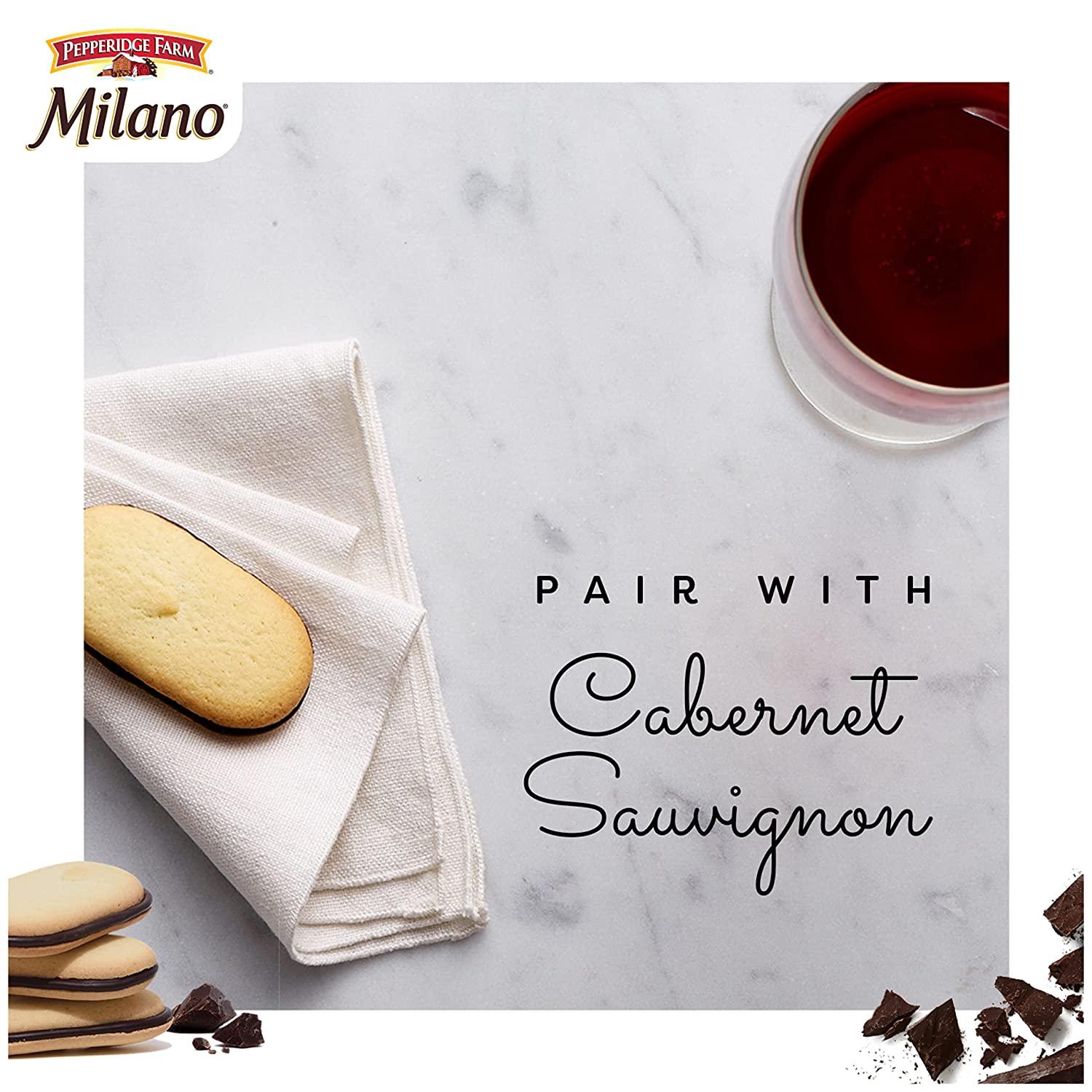 Pepperidge Farm Milano Double Dark Chocolate Cookies 7.5 oz Pack of 3