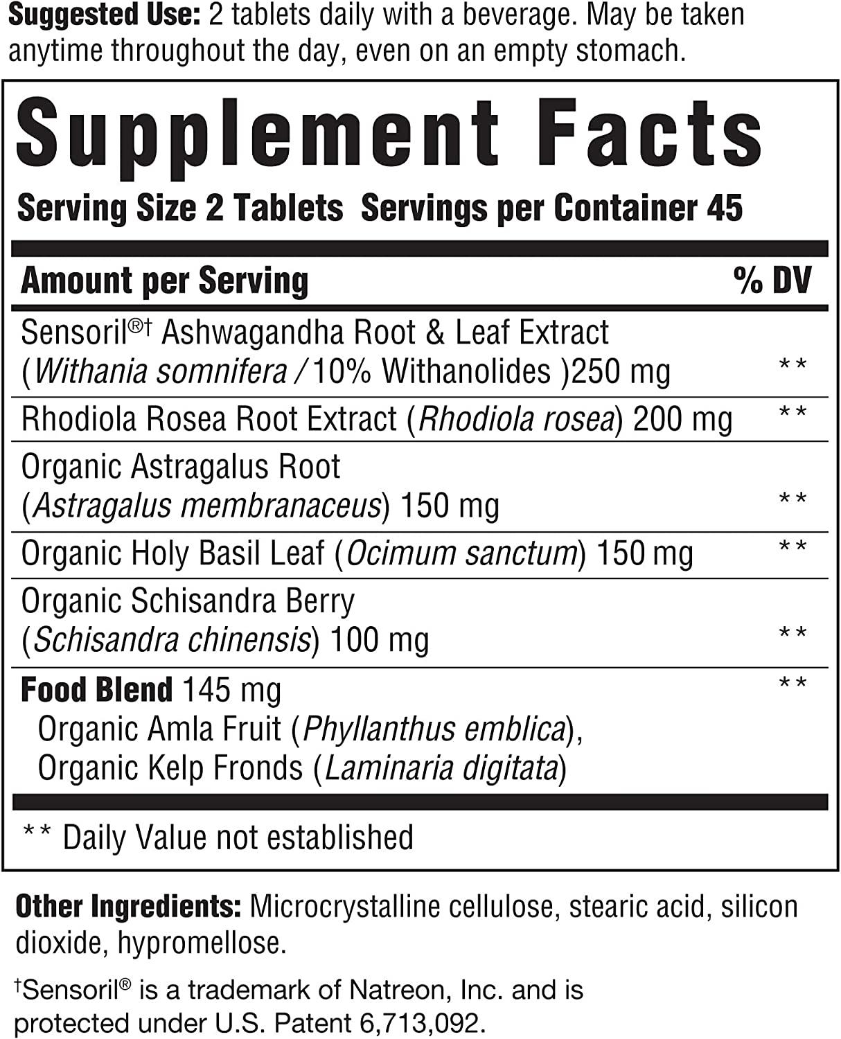 INNATE Adrenal Response Herbal Supplement 90 Tablets (45 Servings