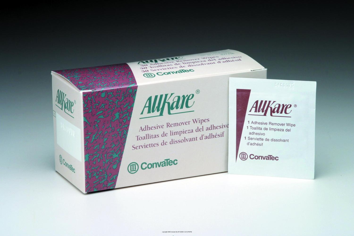 CONVATEC AllKare Adhesive Remover Wipe, Box 50