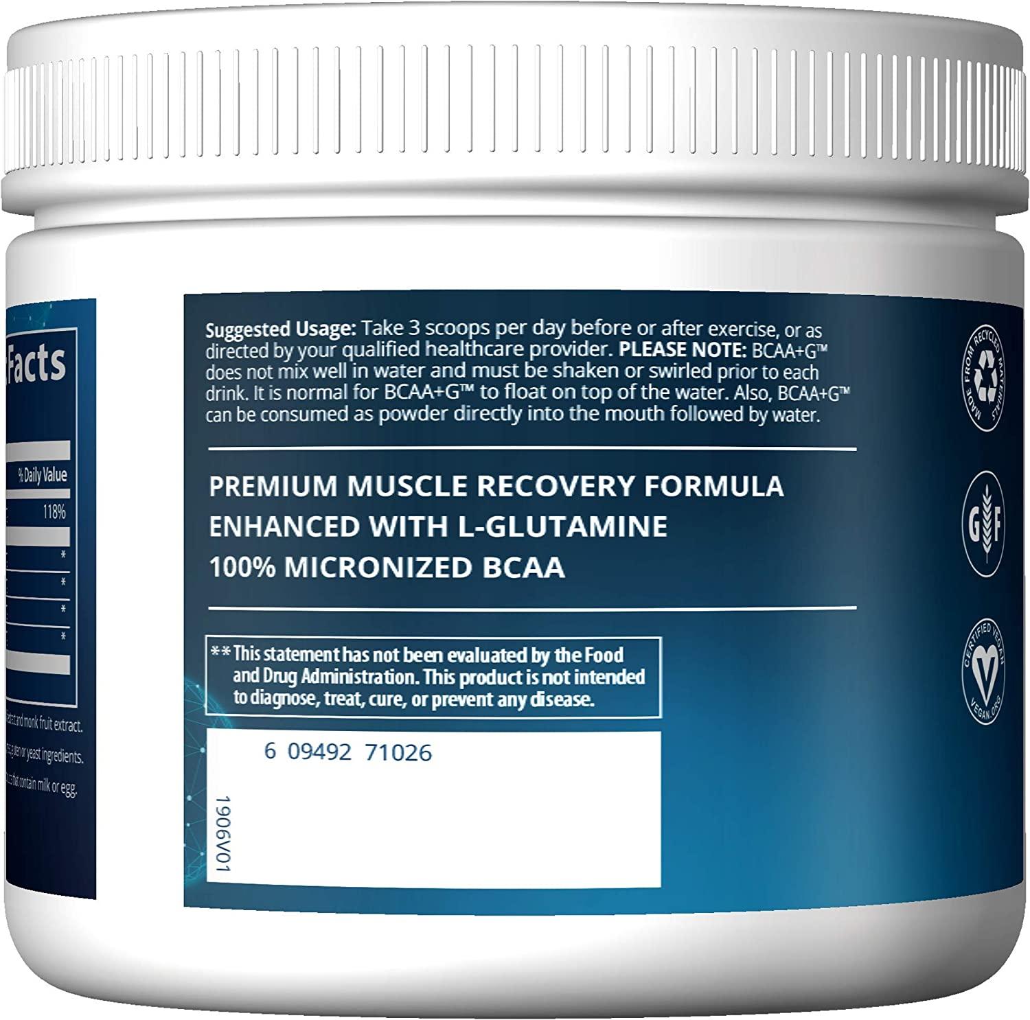 MRM BCAA + G Ultimate Recovery Formula Lemonade 180g 180 Gram (Pack