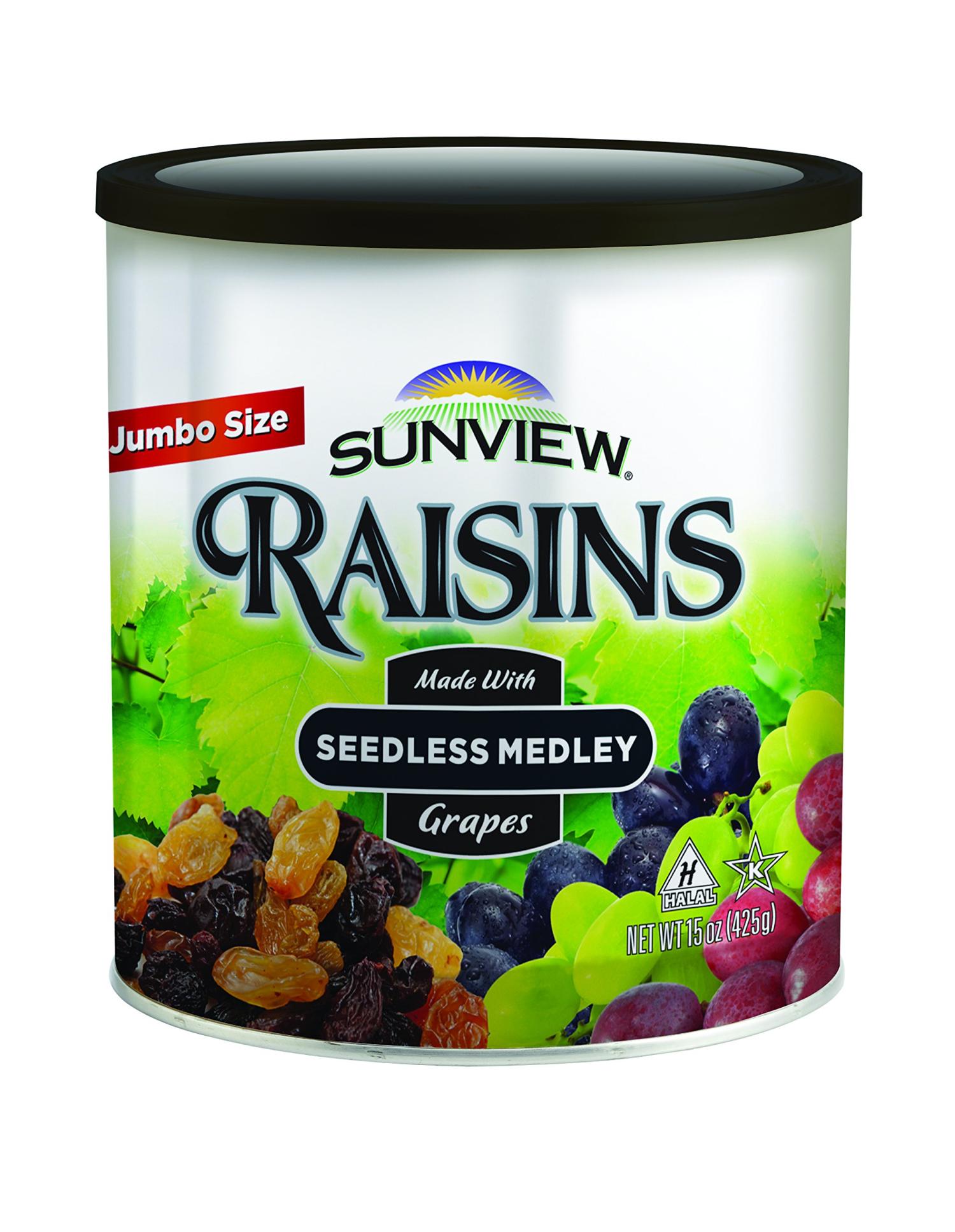 Jumbo Seedless Medley Raisins Pack of 3 (15oz each)
