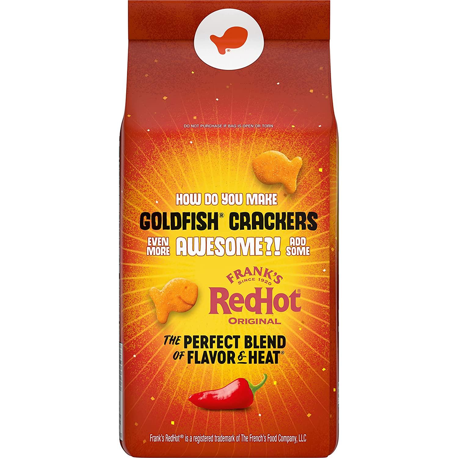 Goldfish Crackers, Limited Edition Frank's RedHot Snack Crackers, 6.6