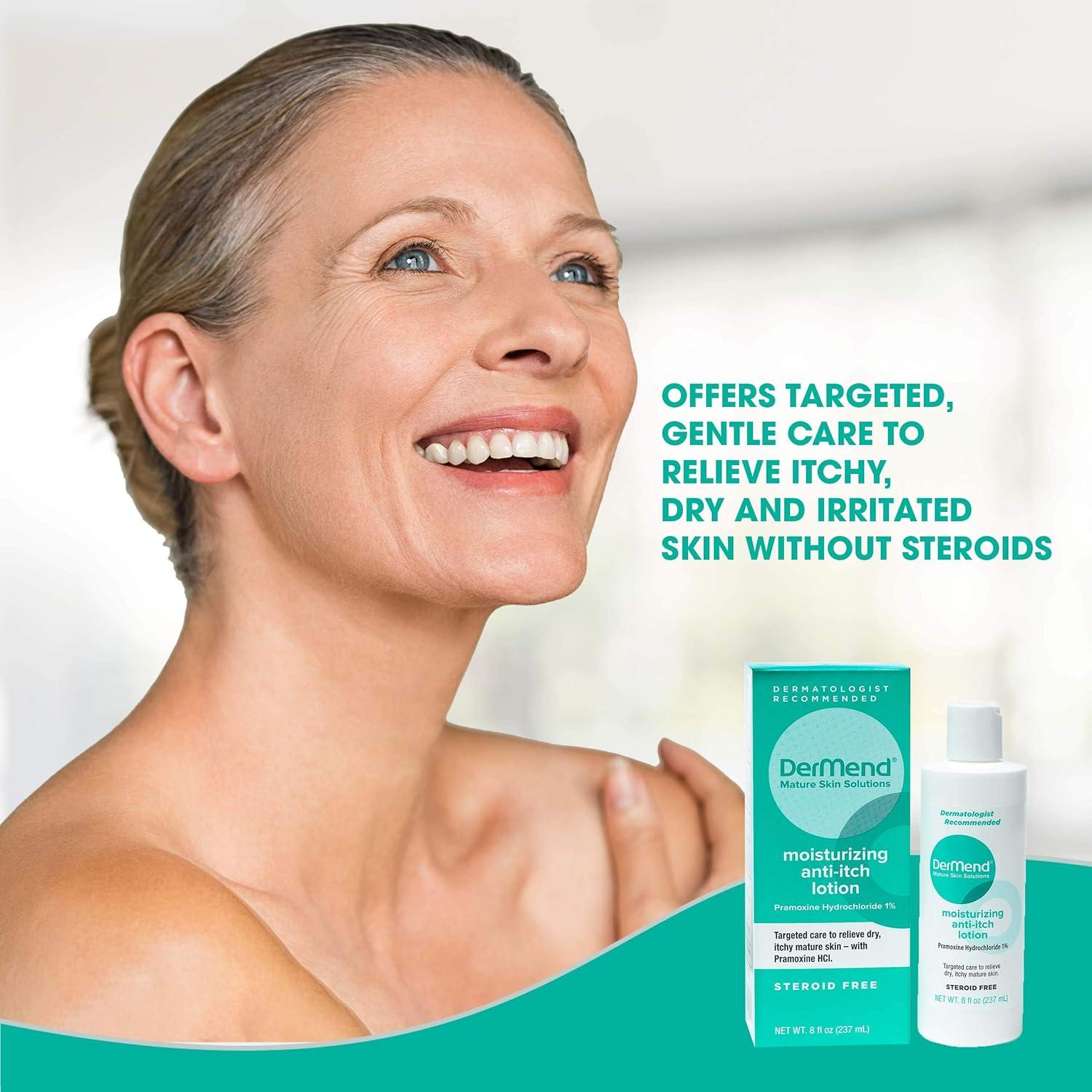 Dermend Moisturizing AntiItch Lotion Targeted Care for Dry, Itchy, Mature Skin 8 Ounces