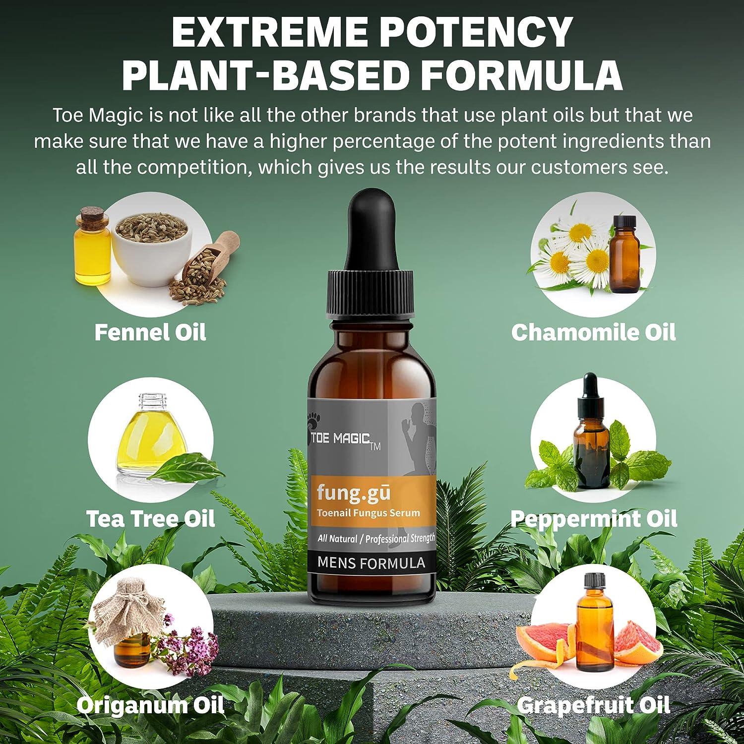 Toe Magic Men's Toenail Fungus Serum | Repair & Renew Damaged Nails ...