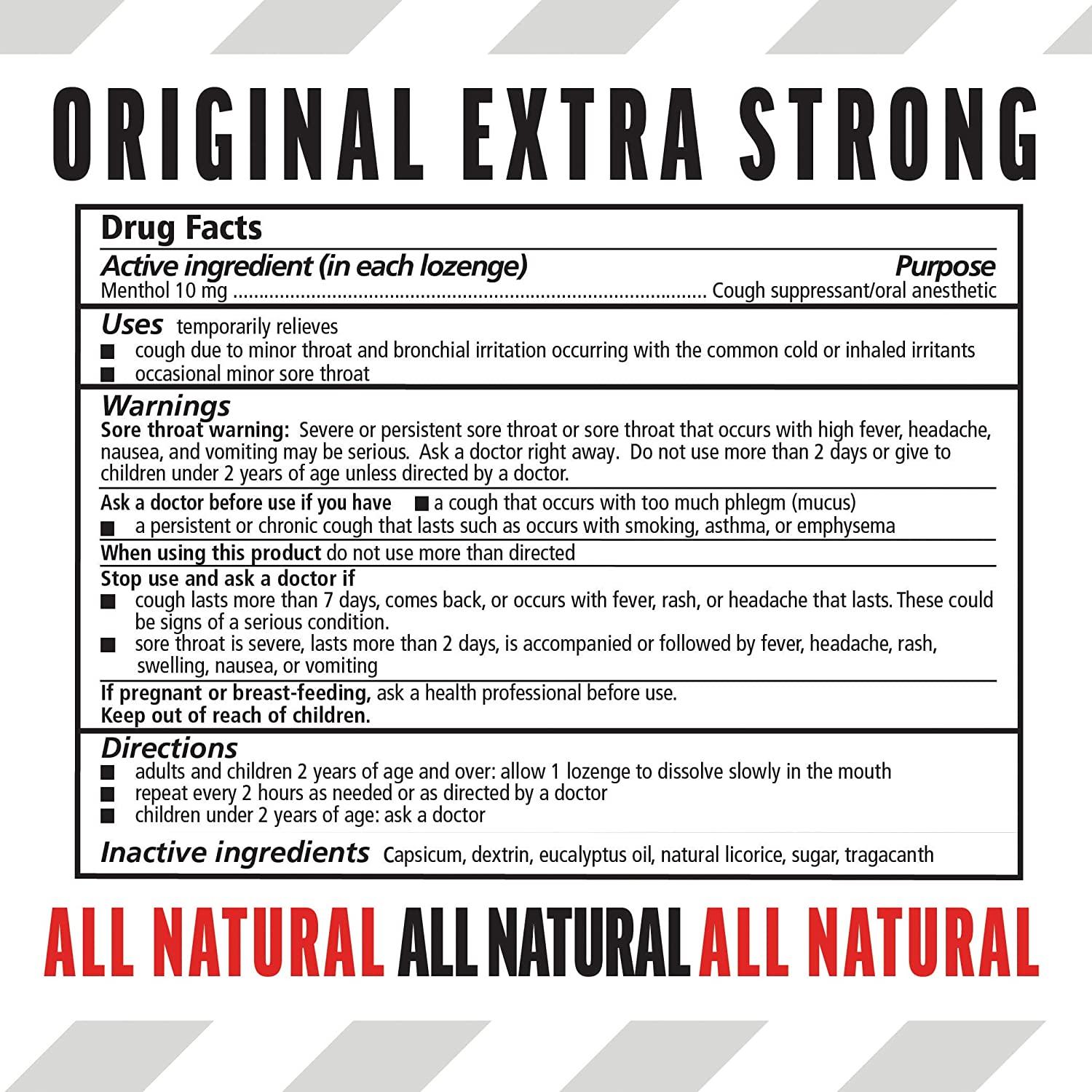 Fisherman's Friend Cough Drops, Cough Suppressant and Sore Throat