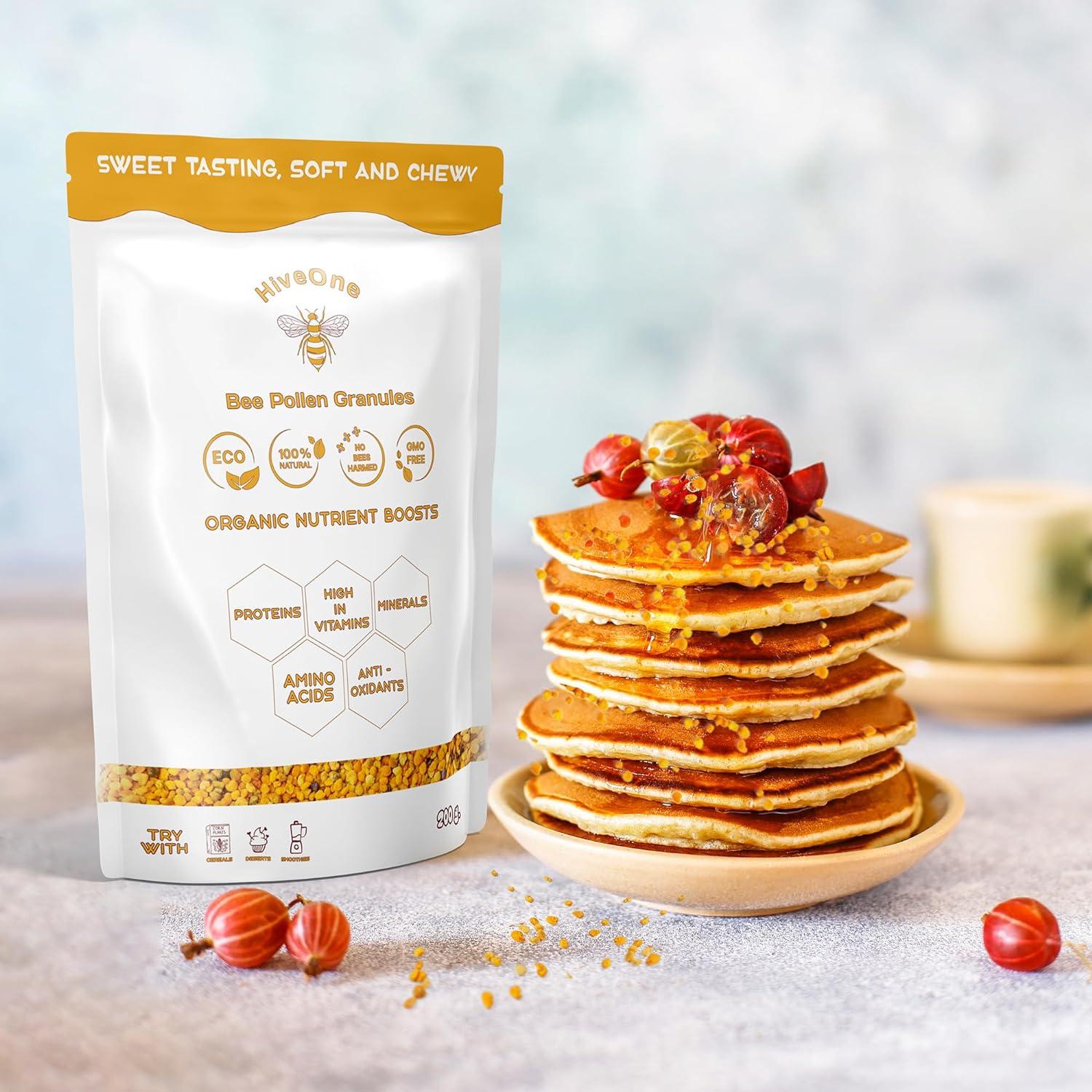 HIVE ONE BEE Pollen GRANULES 100 Organic 100 RAW Pure Fresh Bees