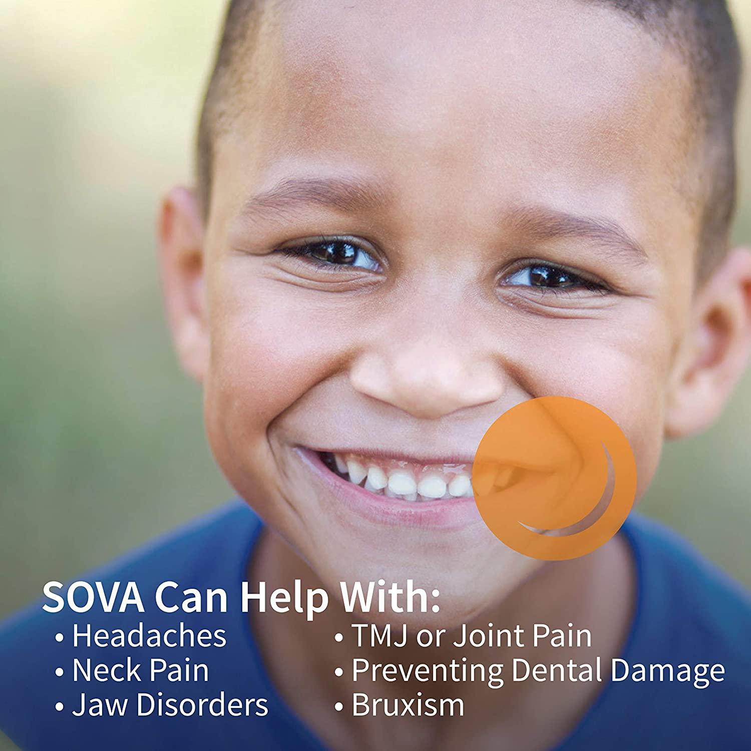 SOVA Junior Mouth Guard for Clenching and Grinding Teeth at Night, CustomFit Sleep Night Guard