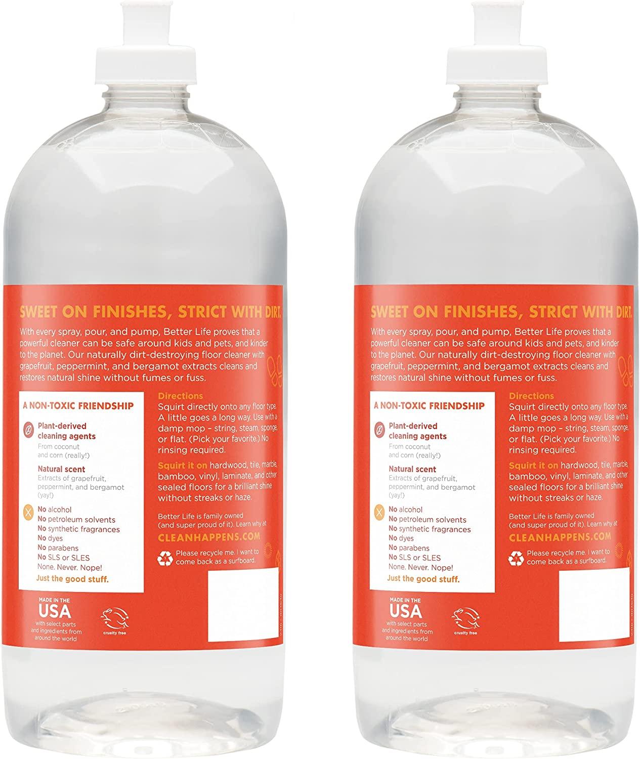 Better Life Citrus Mint Floor Cleaner 32 Fl Oz Pack of 2