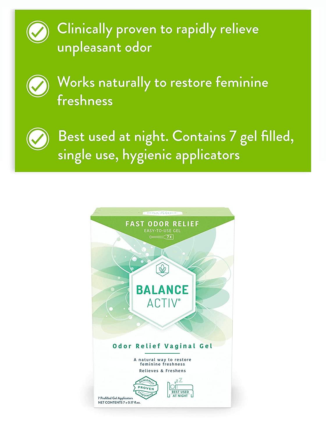 Balance Activ Odor Relief Vaginal Gel for Women Works Naturally to