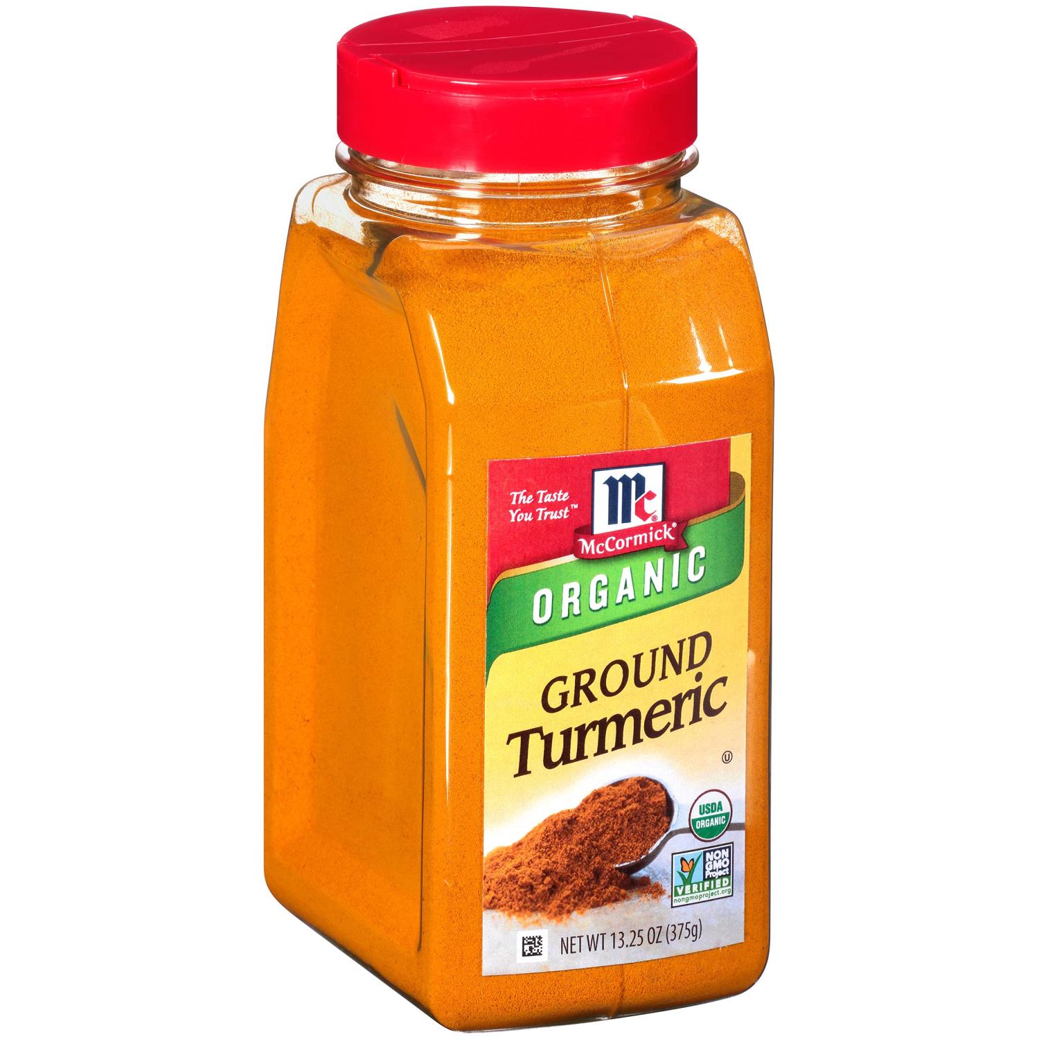 McCormick Organic Ground Turmeric 13.25 oz Pure and Natural Spice