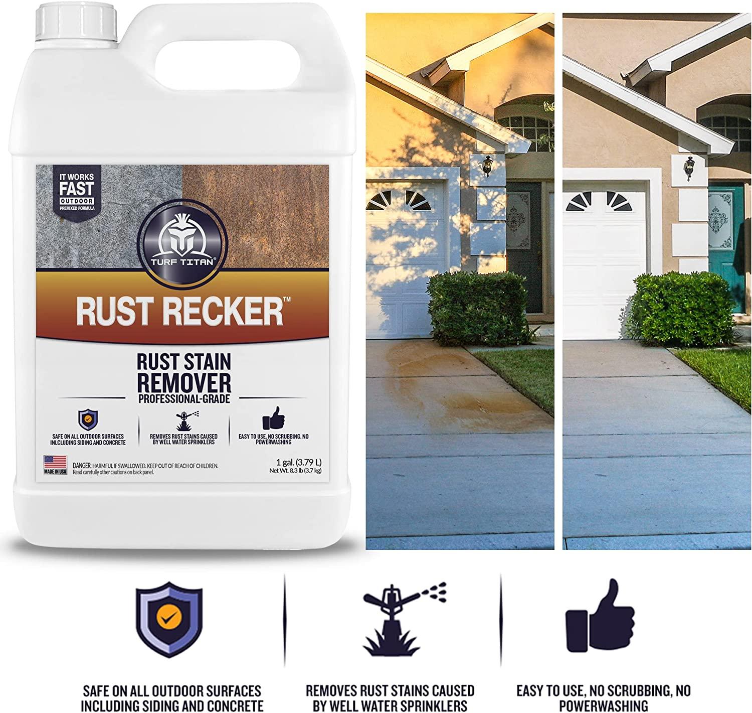 Turf Titan Rust Recker - Liquid Rust Remover for Metal and Other