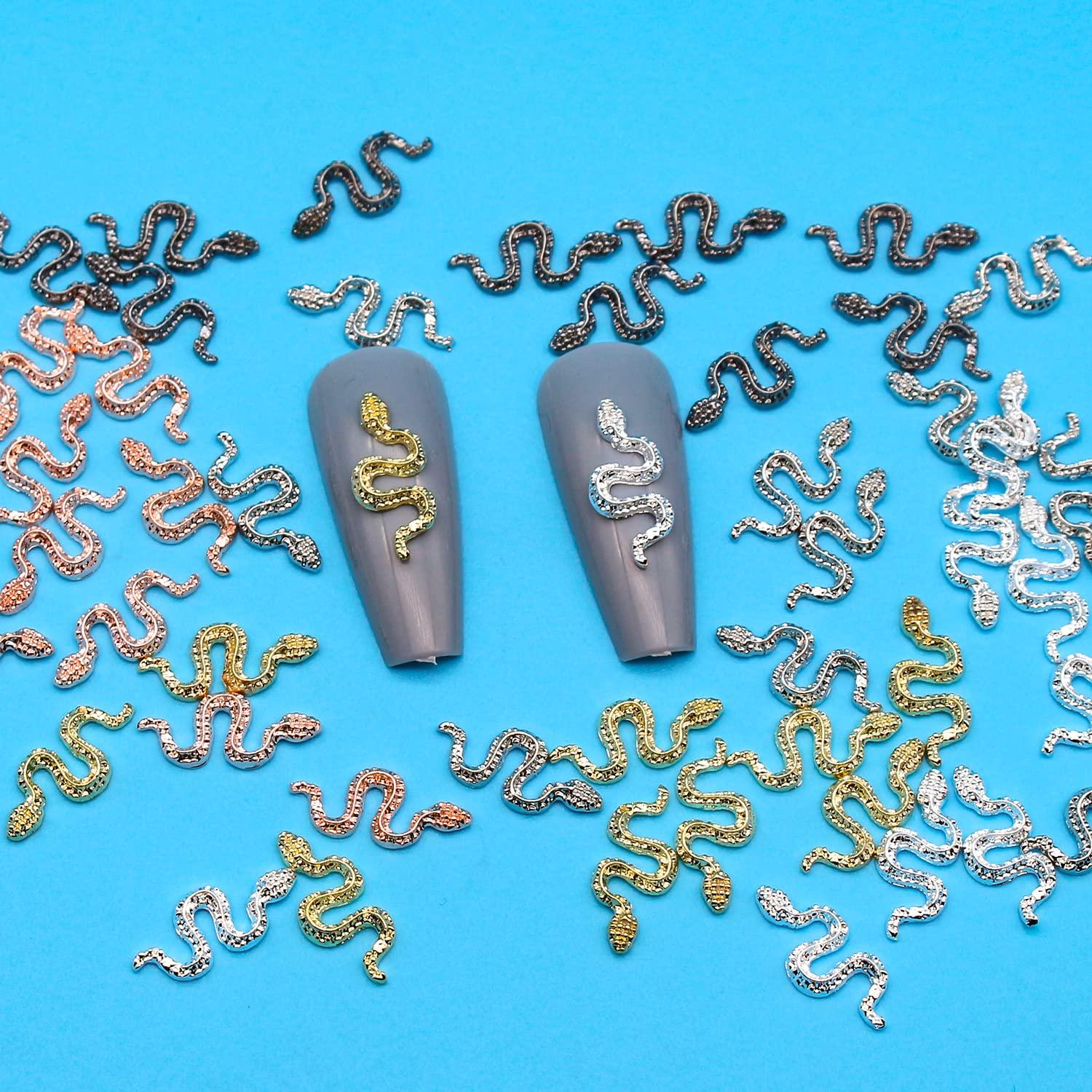 WOKOTO 30pcs Scorpion Nail Charms For Acrylic Nails Scorpion Charms 3D Gold  Silver Black Scorpion Nail Art Charms Nail Jewelry For Nails Art 3d Charms