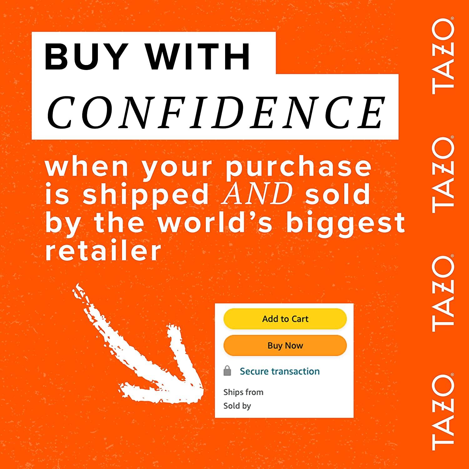 TAZO Herbal Iced Tea Bags Passion Flavor CaffeineFree Makes 6