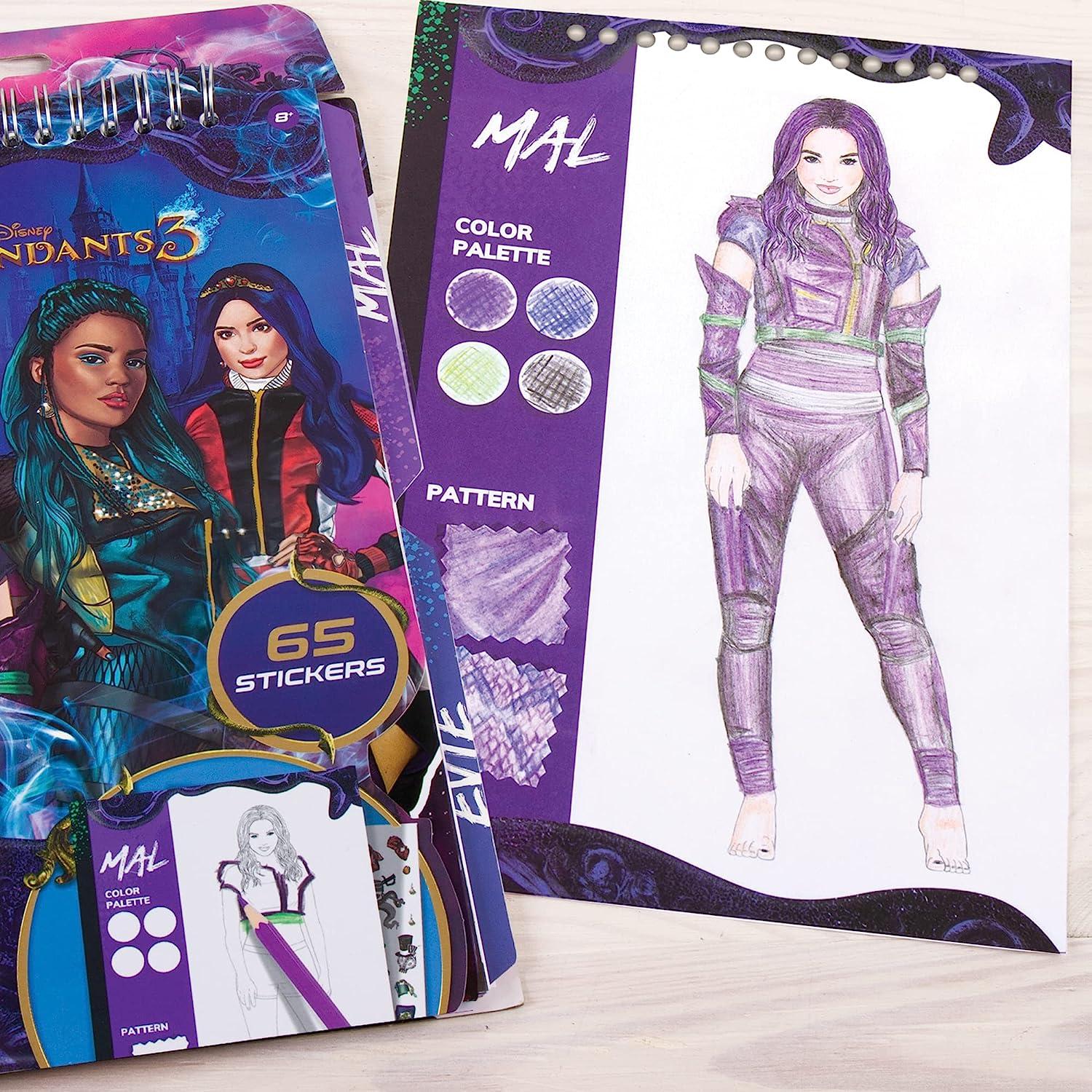 Make It Real Disney Descendants 3 Sketchbook with Tracing Light Table