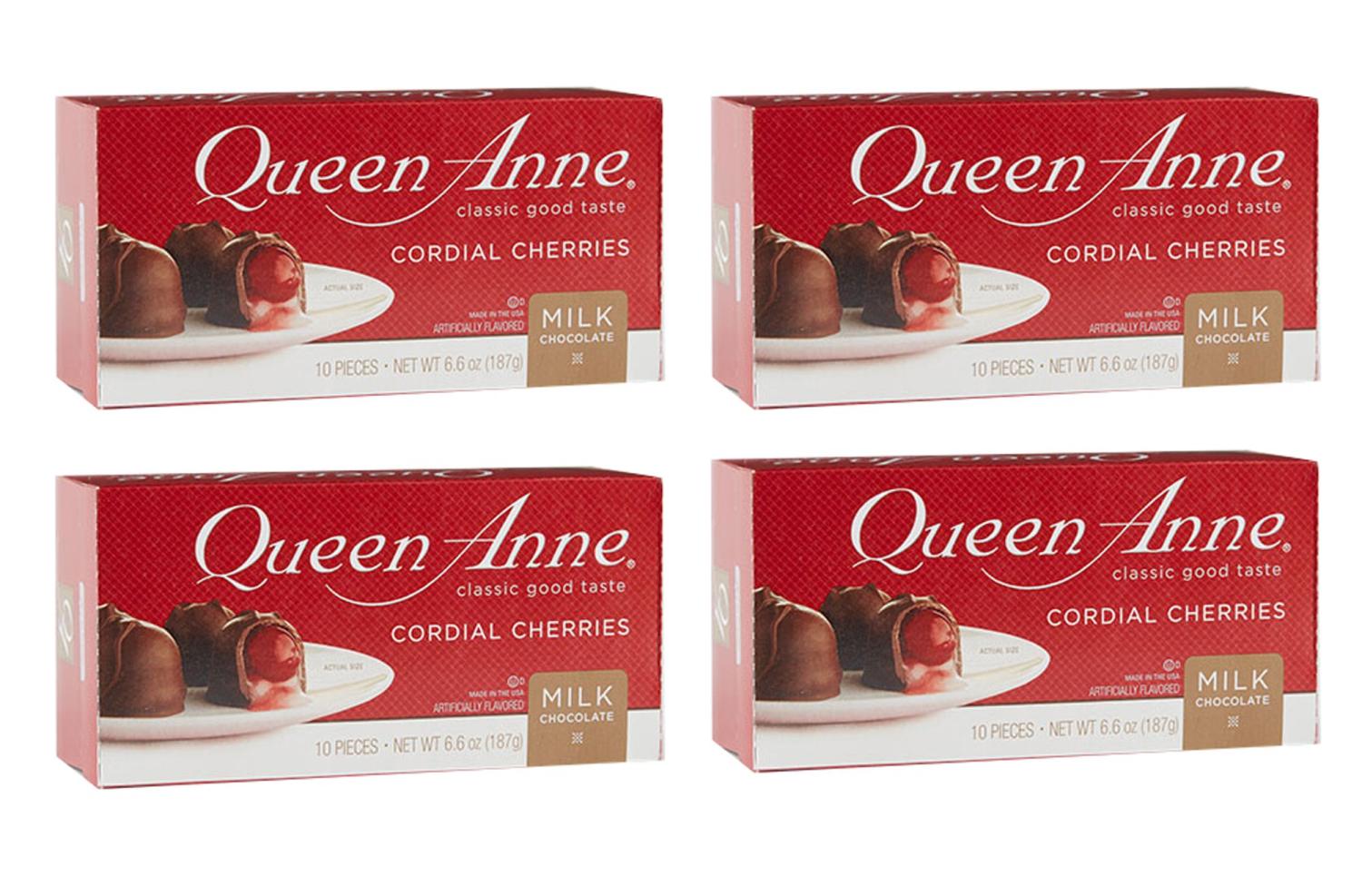 Queen Anne, Milk Chocolate Covered Cordial Cherries, 6.6 Ounce