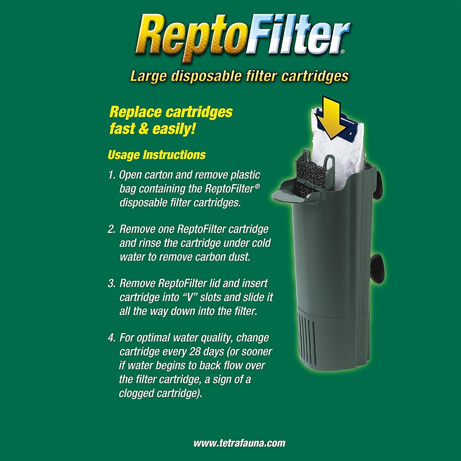 3Pack Tetra ReptoFilter Cartridges with Whisper Technology Medium Size