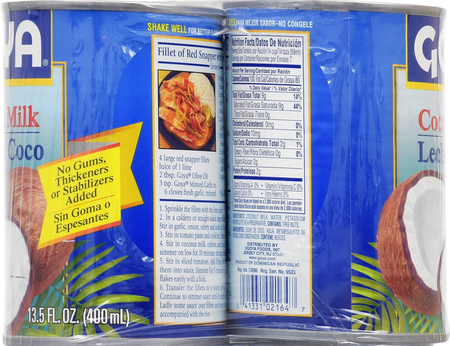 Goya Foods Coconut Milk, 13.5 Ounce (Pack of 6) 13.5 Fl Oz (Pack of 6)