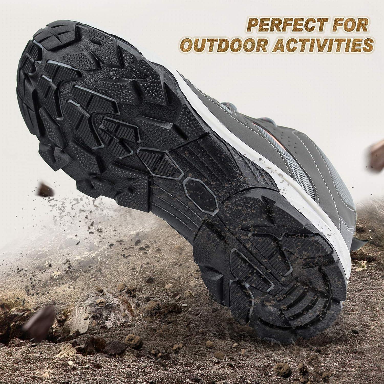 JABASIC Womens Mid Hiking Boots Lightweight Outdoor Trekking Shoes 9