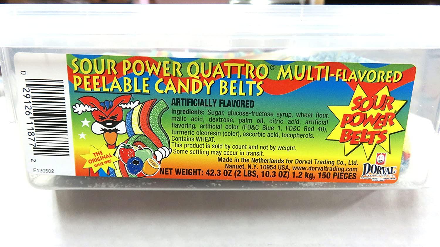 Sour Power Quattro Candy - 150 Pieces, 42.3 Ounce Bag (Pack Sour Power Quattro Candy - 150 Pieces, 42.3 Ounce Bag (Pack