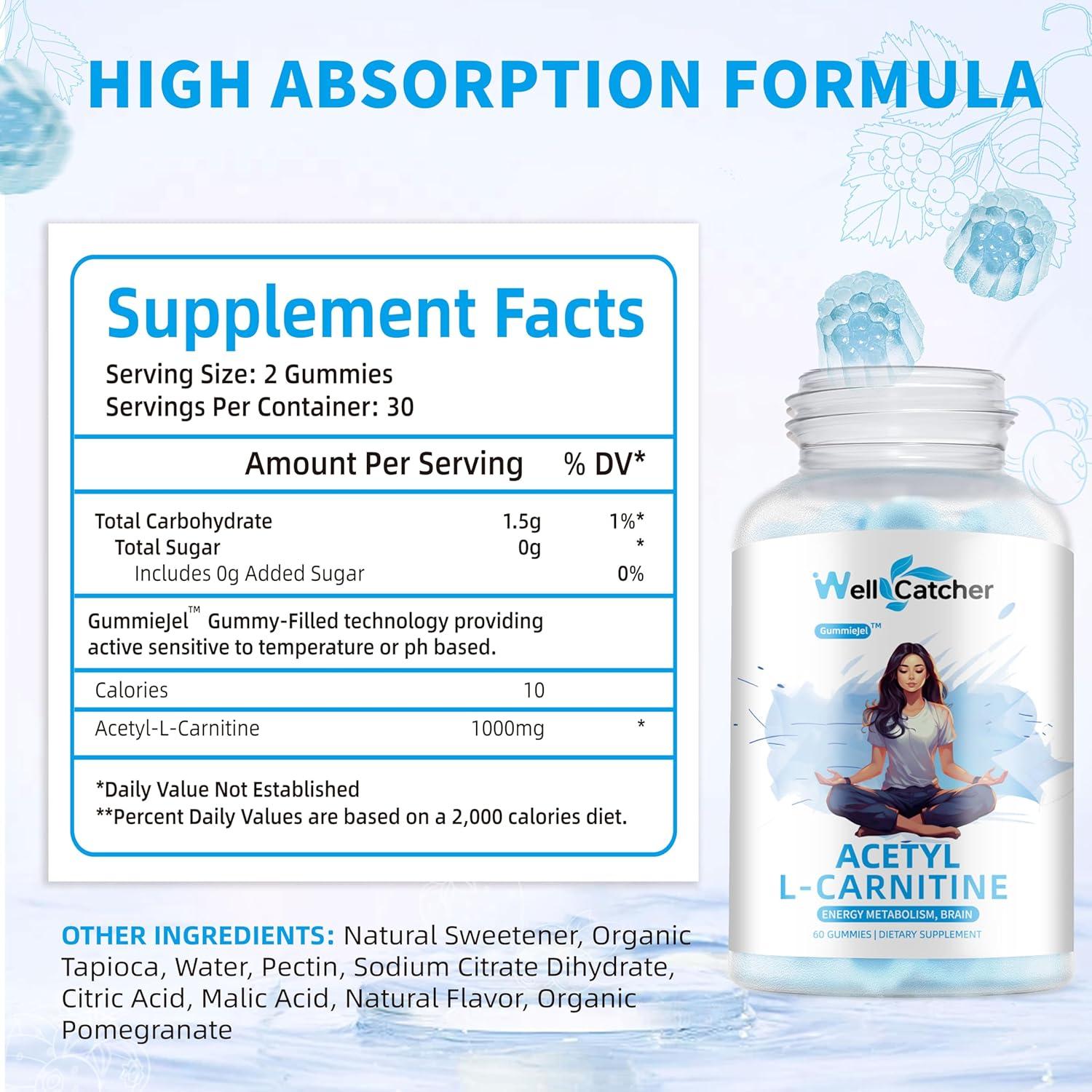 l carnitine for brain health Acetyl-L-Carnitine 250 mg – Cognitive & Brain Health Support main image 1