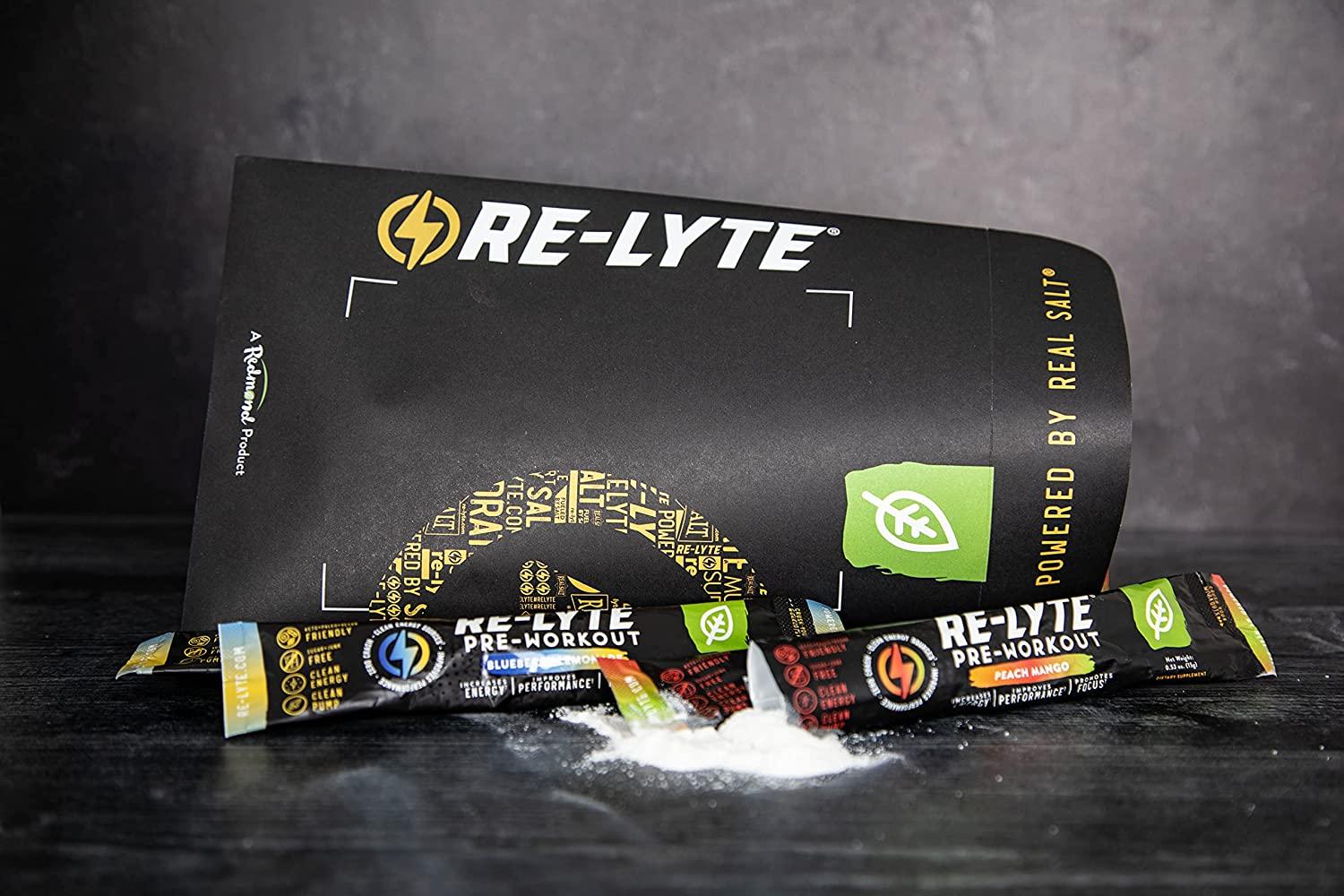 REDMOND ReLyte PreWorkout Drink Mix Sampler Pack 4 Sticks