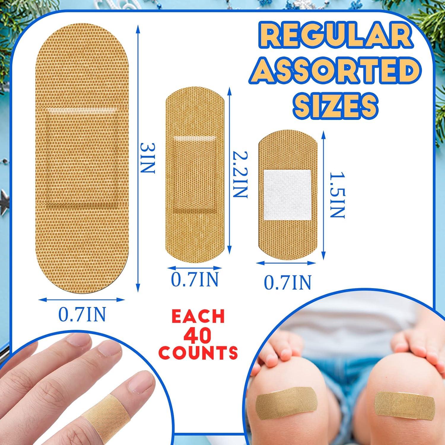 200pc Assorted Bandage Variety Pack - Waterproof, Flexible & Breathable First Aid