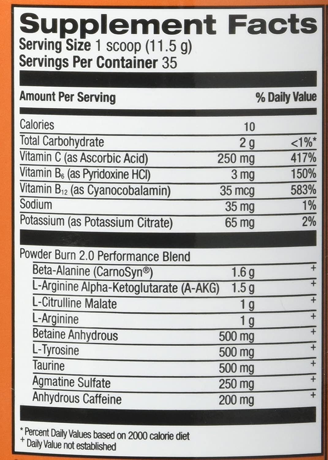 Rivalus Powder Burn Watermelon Candy 0.8lb Intense PreWorkout Energy
