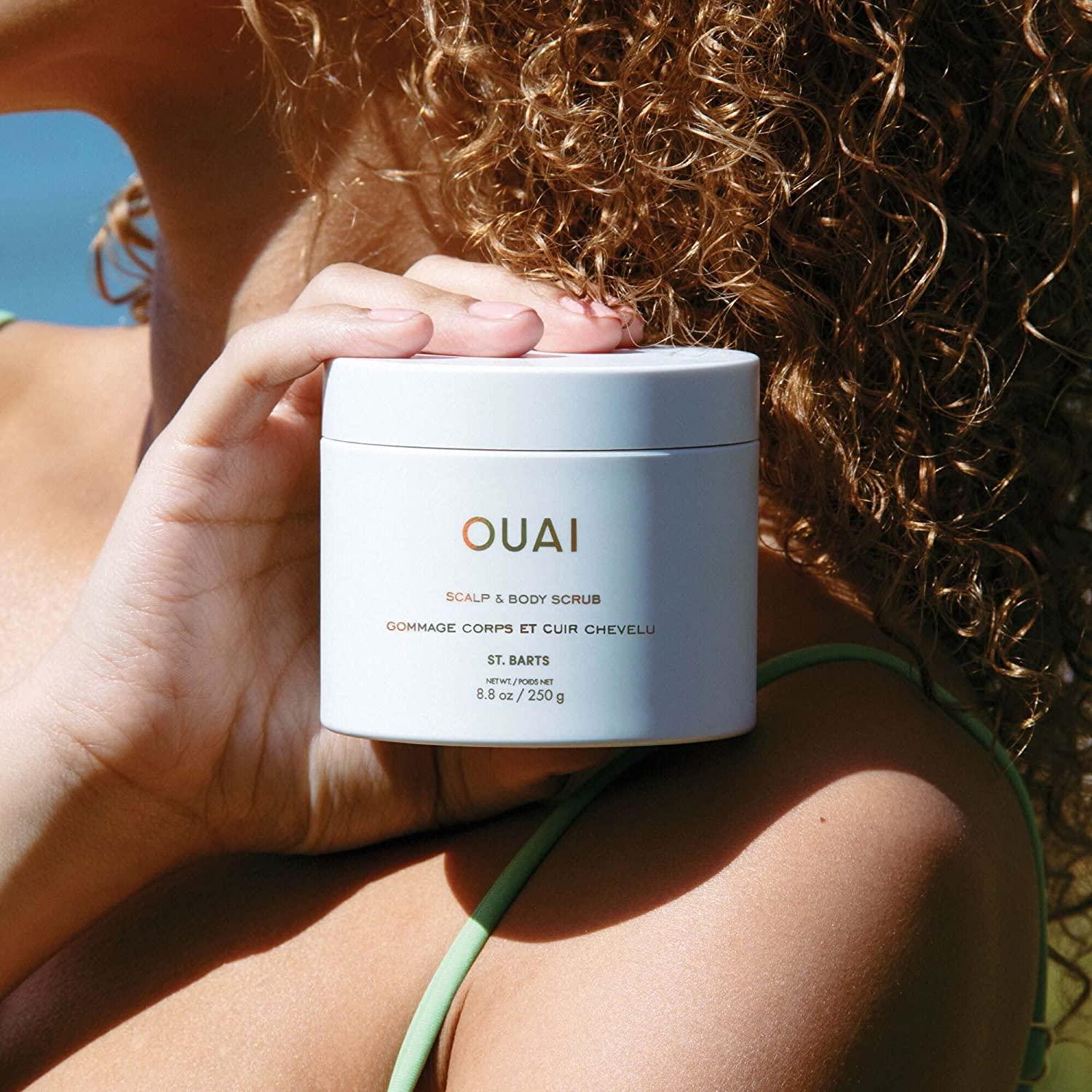 OUAI St. Bart’s Scalp and Body Scrub, DeepCleansing Sugar Scrub for