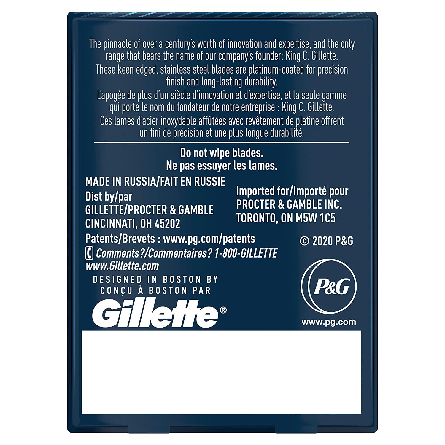 King C. Gillette Double Edge Safety Razor Blades 10 Count Stainless