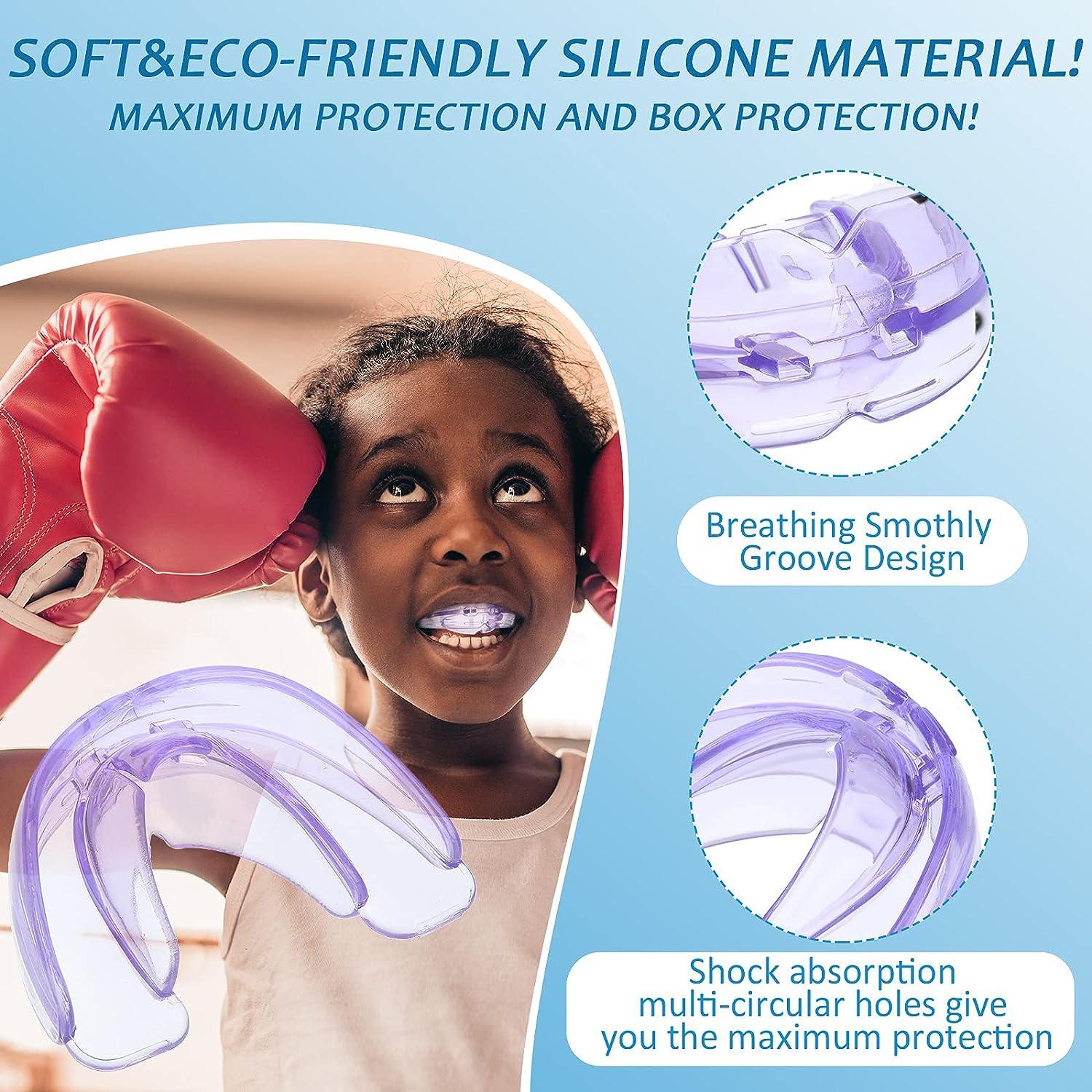 6 Pieces Braces Mouth Guard Kids Sports Mouth Guard for Kids Double