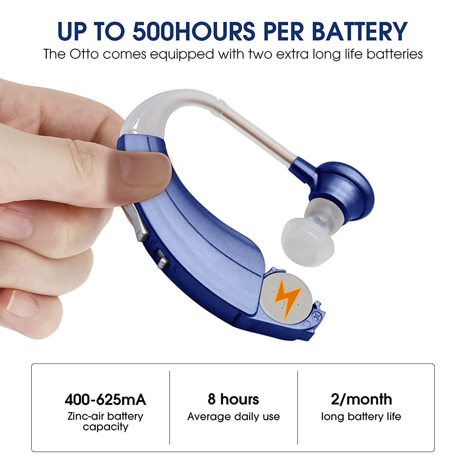 Britzgo hearing aid machine for ear old age Hearing Amplifier 600hr Battery  Life With Modes Switch Blue : : Health & Personal Care