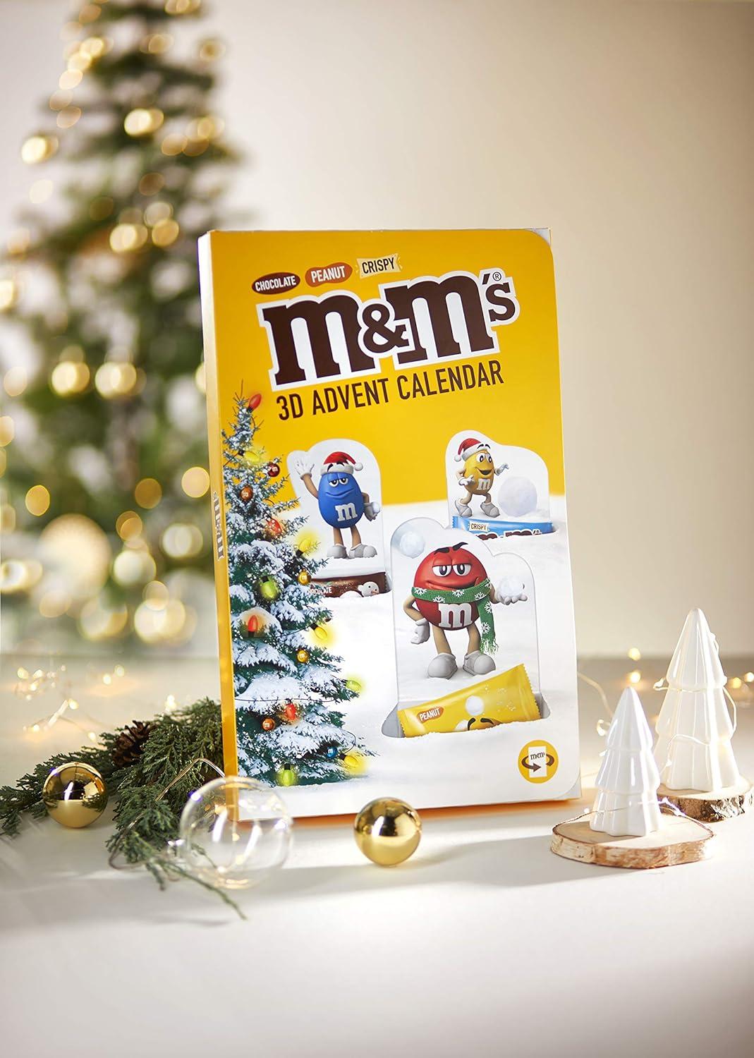 M Ms Advent Calendar 2022 3D Pop Up Christmas Calendar 346g