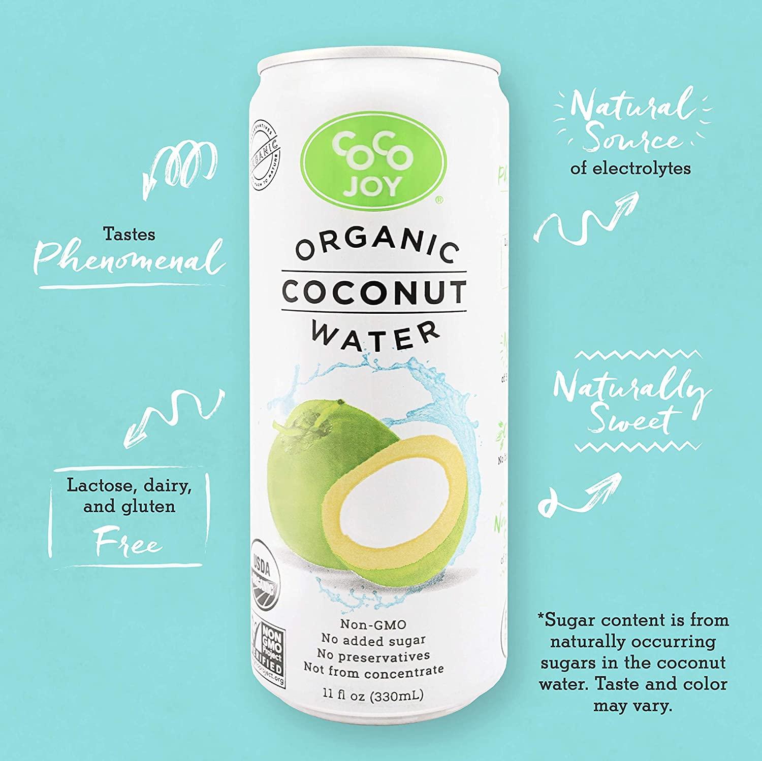 CoCo Joy All Organic Coconut Water Natural and Fresh NutrientRich