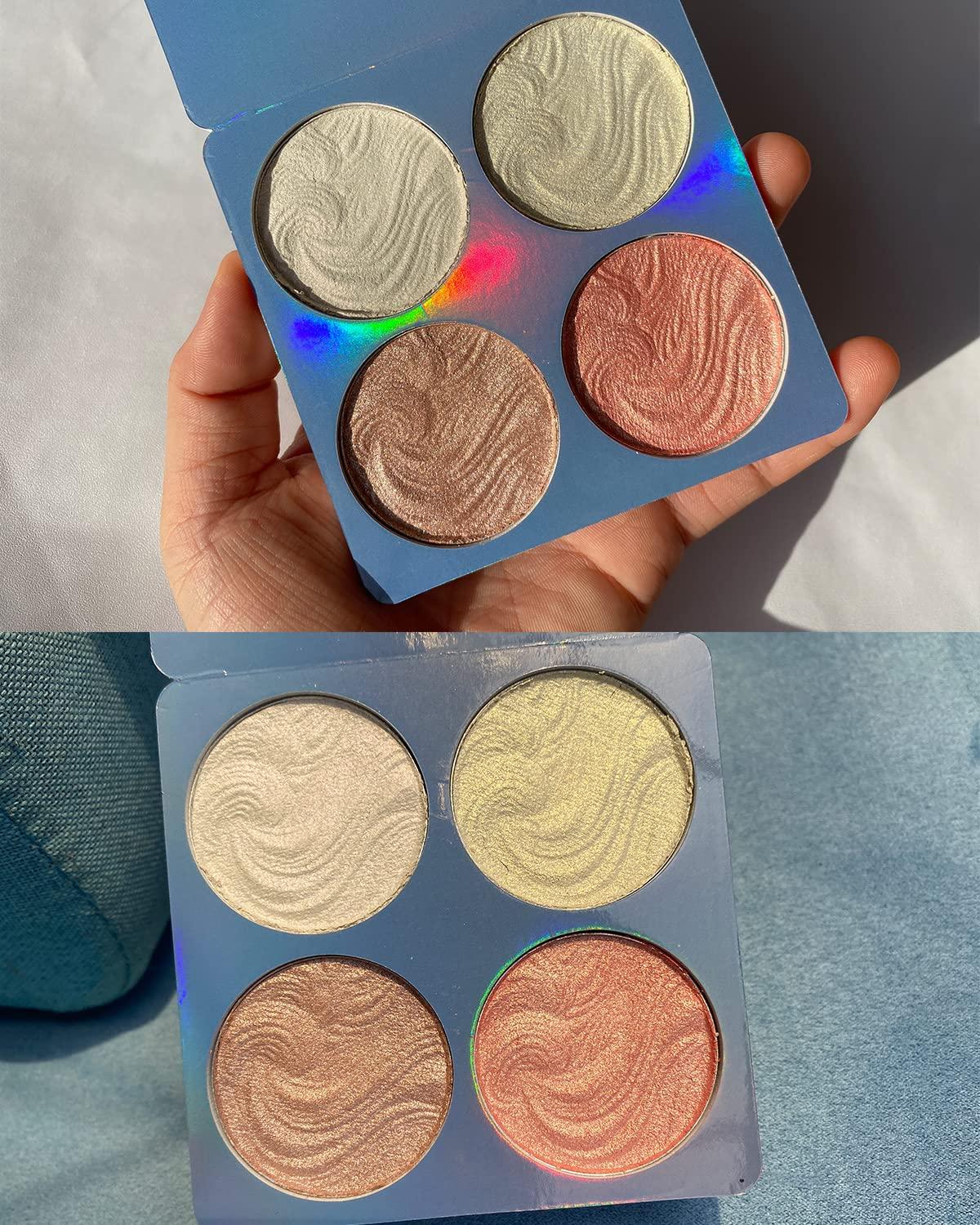 Highlighter Makeup Palette,Highlighter Palette Illuminator Powder 