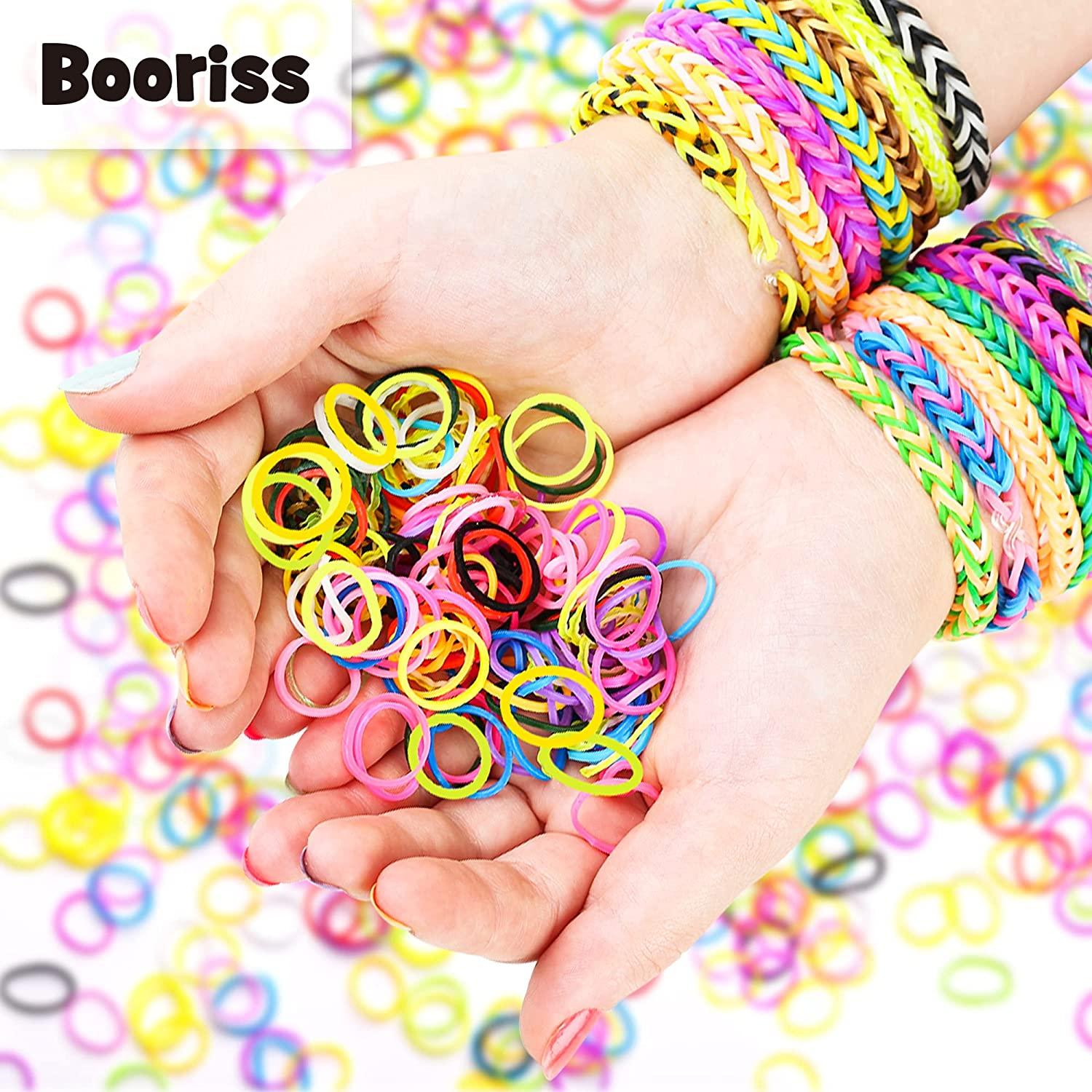  Loom Rubber Bands, 12750pc Rubber Band Refill Kit in 26 Colors  with 500 Clips 6 Hooks, INSCRAFT Loom Bands : Arts, Crafts & Sewing
