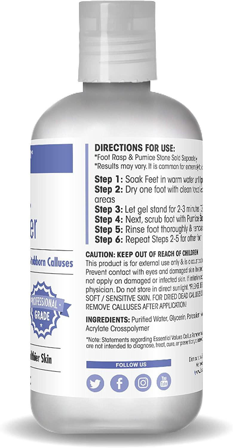 Callous Removers for Feet (8 OZ), Made in USA Callus Gel Remover