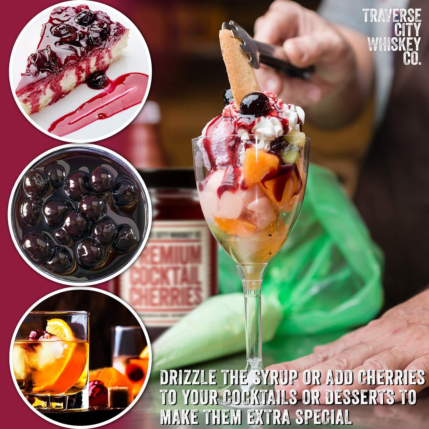 Premium Cocktail Cherries for Cocktails and Desserts All American